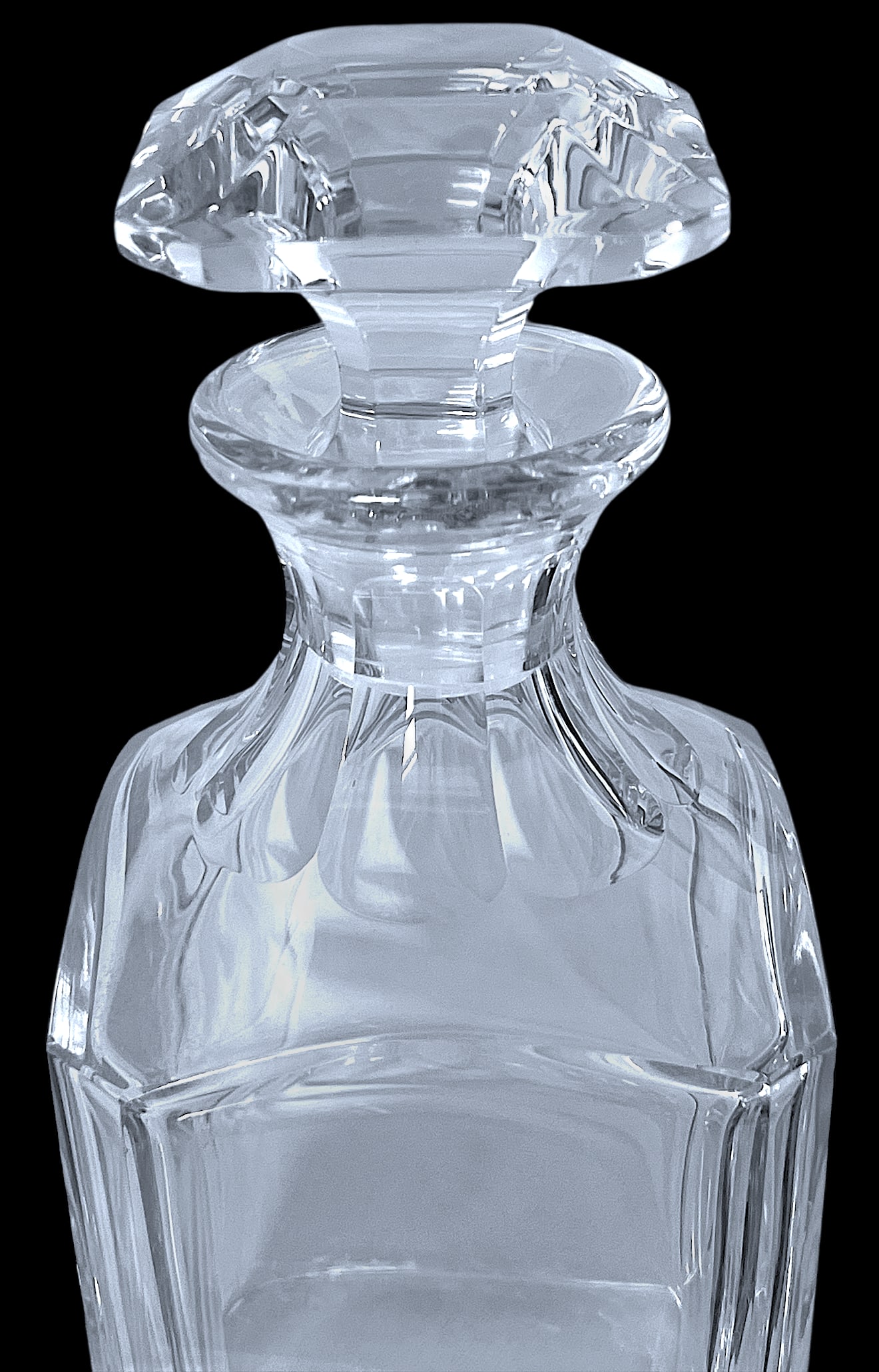 Baccarat Harcourt Pattern Crystal Whiskey Decanter | French Cut Crystal - 3