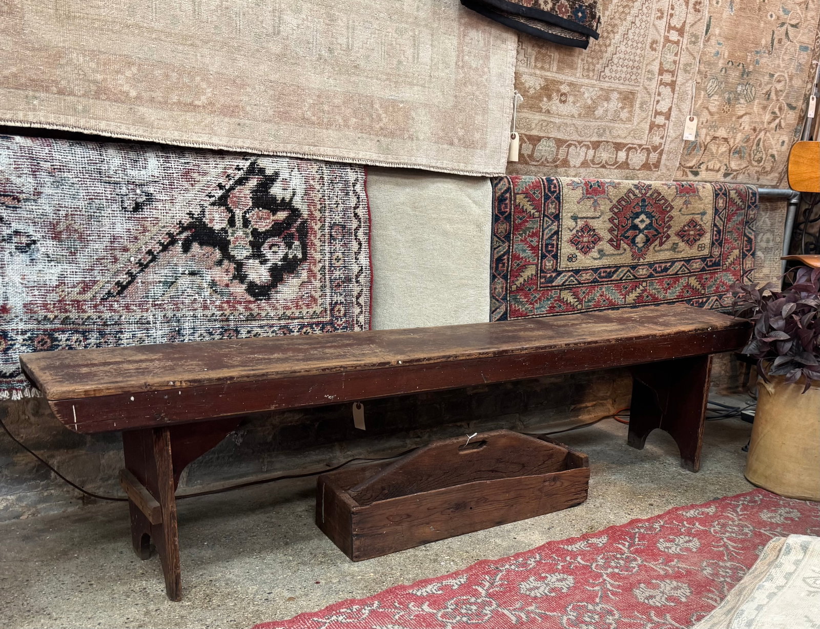 Early 20th Century Primitive Bench - 8