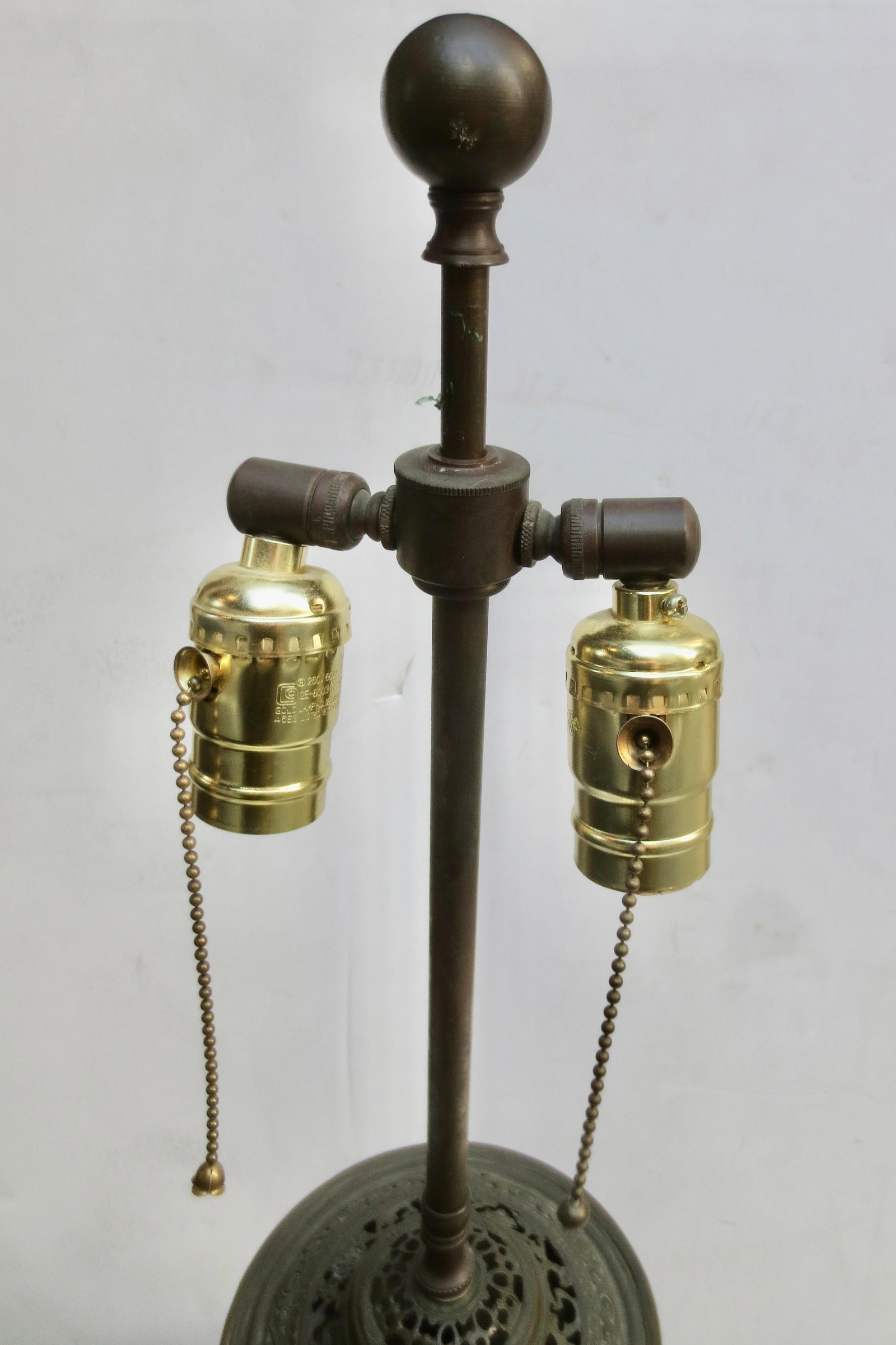 Chines Black Porcelain Lamp Circa 1920s - 10
