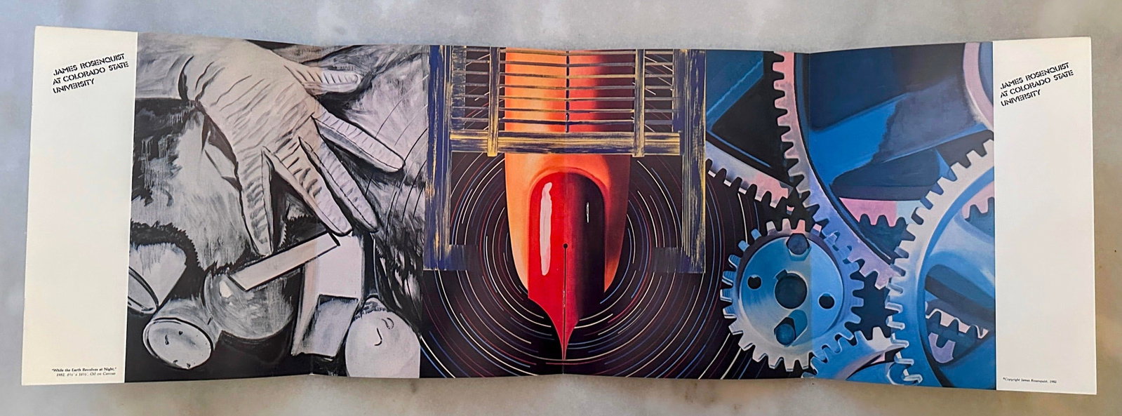 1982 Original Signed James Rosenquist Velum Print and Exhibition Catalog - 8