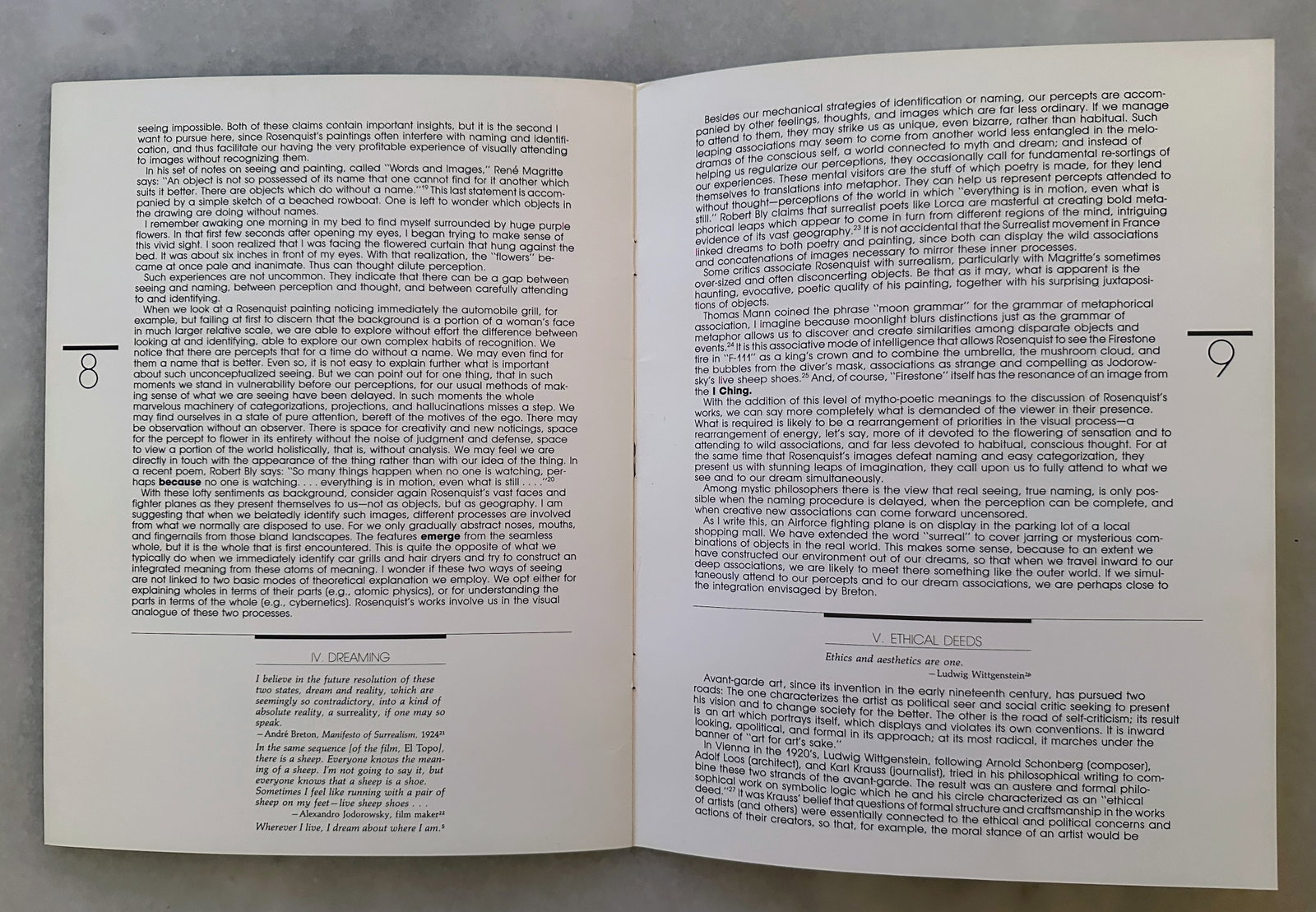 1982 Original Signed James Rosenquist Velum Print and Exhibition Catalog - 9