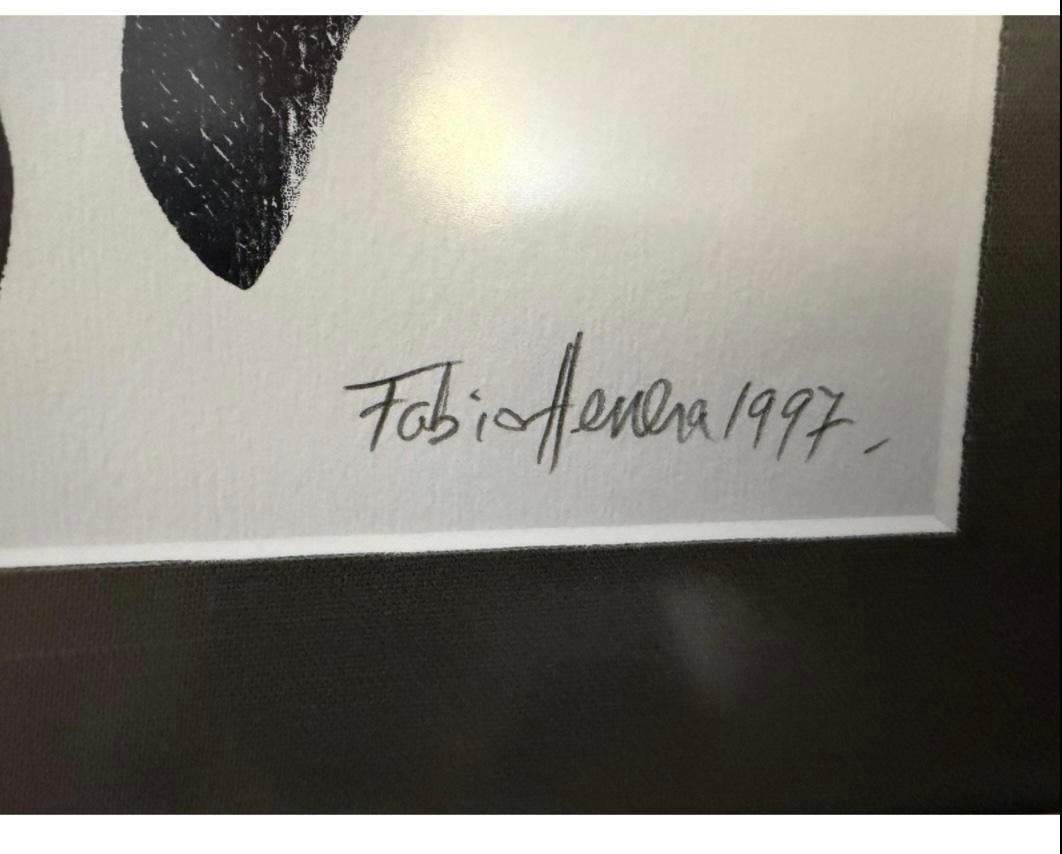 Fabio Herrera "Toro" 1997 Signed LTD Ed Woodcut 64/125 Framed - 3