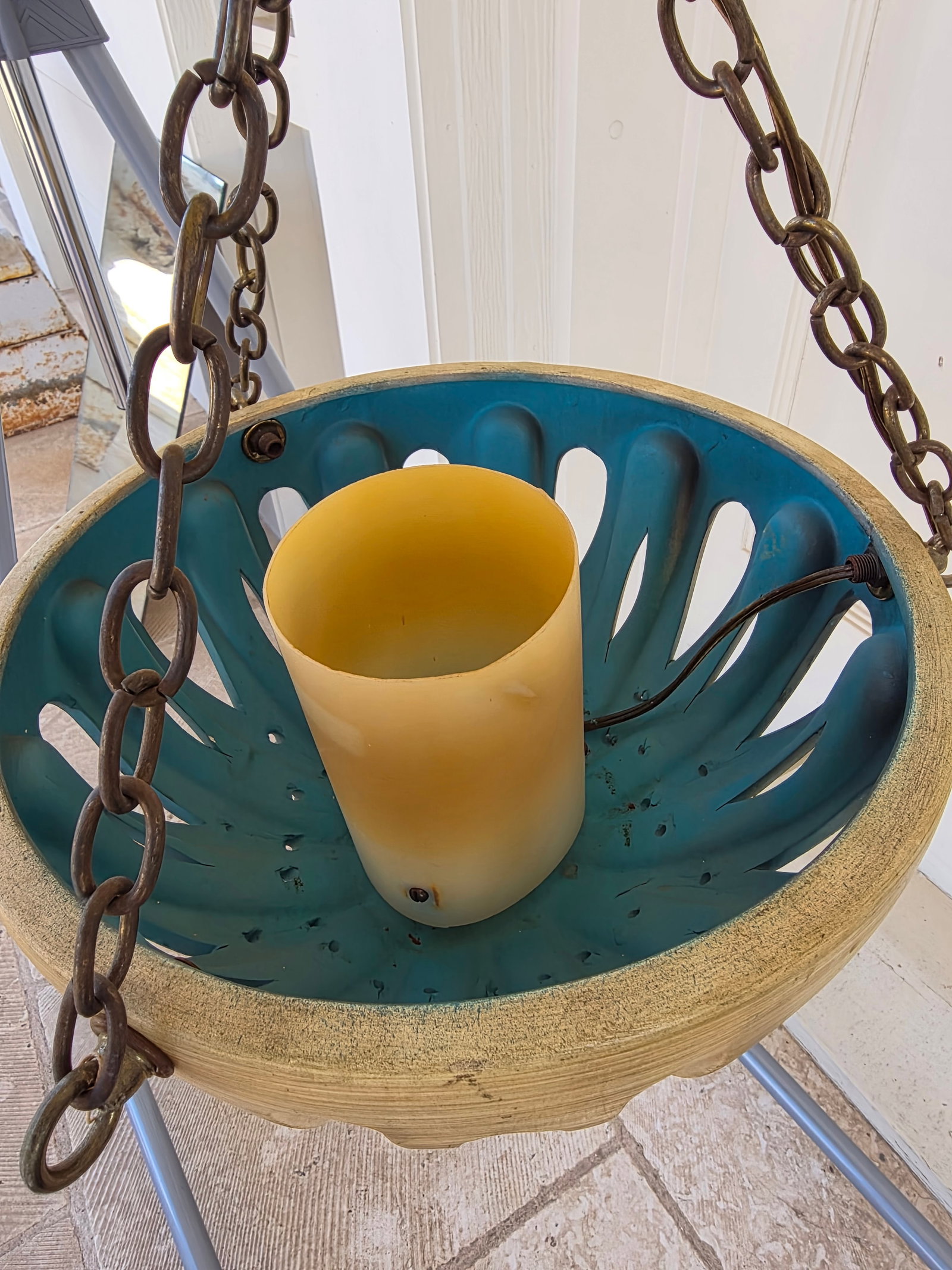 Mid Century Ceramic Lantern - 3