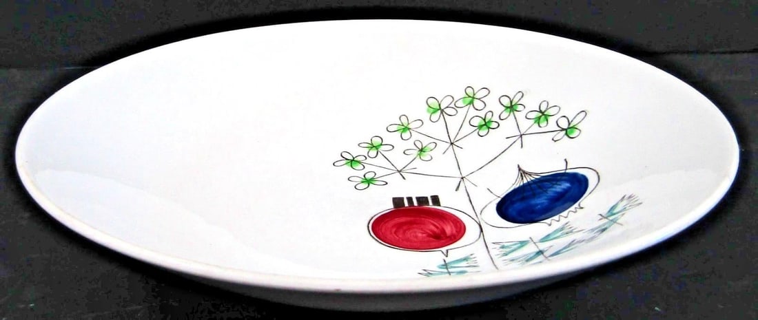 1950s Mid-Century Modern Rörstrand Sweden Pomona Picknick Soup Bowl Design by Marianne Westman - 2