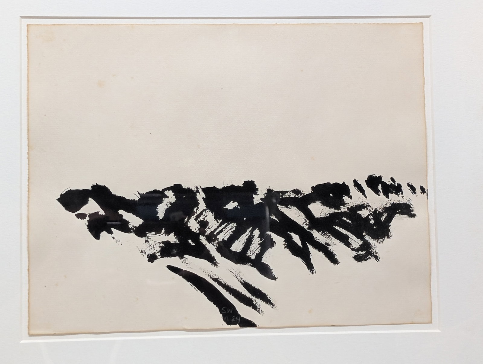 1980s "Untitled" Landscape Study - Sandy Walker, Brush & Ink on Paper - 6