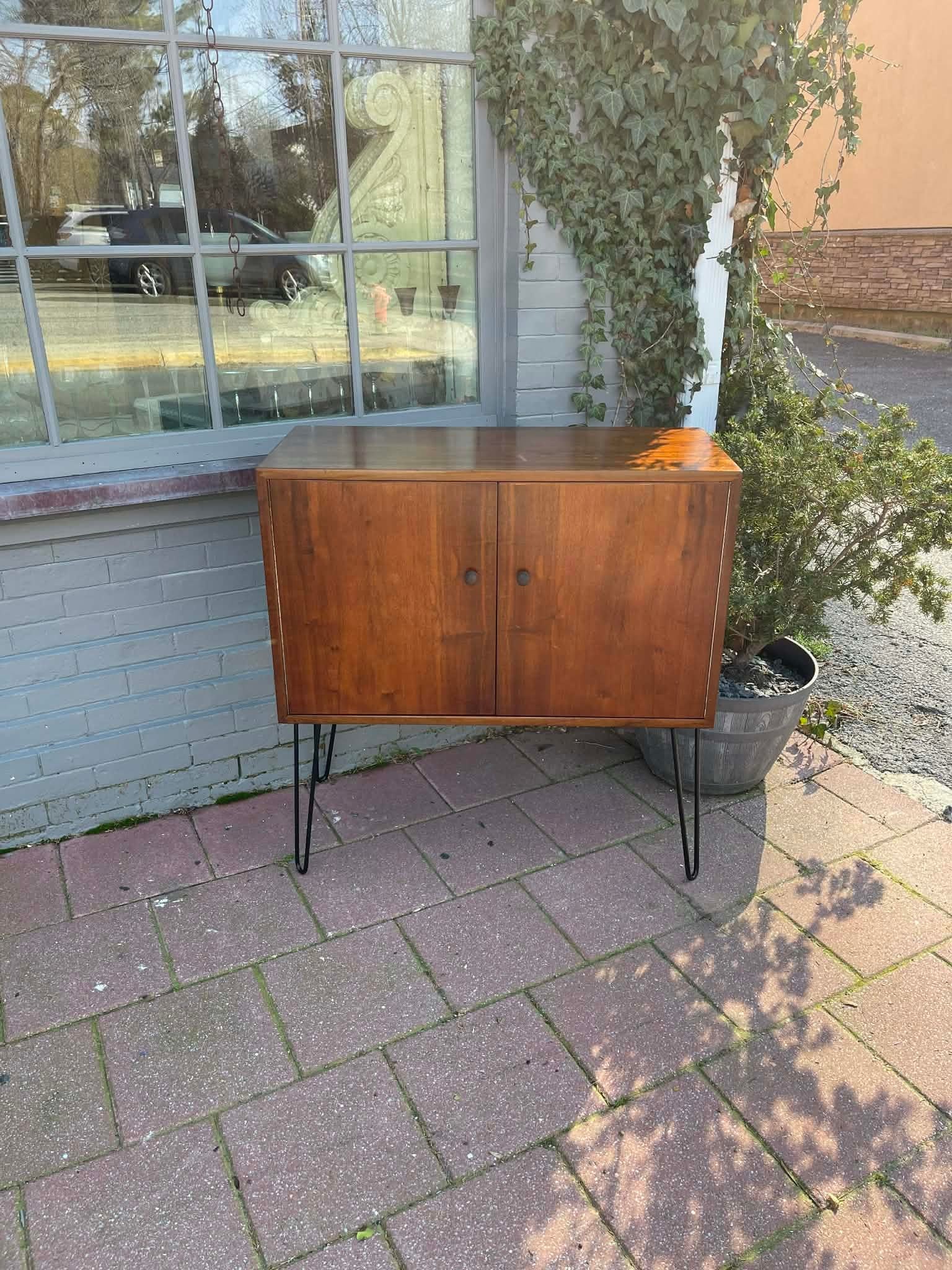 1960s Mid Century Danish Style Teak Media & Vinyl Record Cabinet - 15