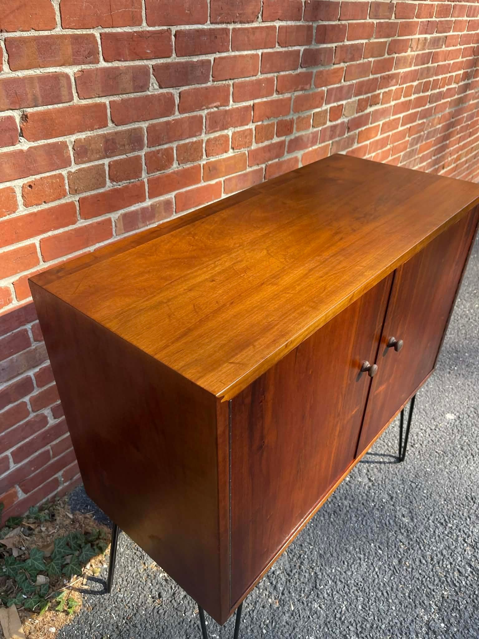 1960s Mid Century Danish Style Teak Media & Vinyl Record Cabinet - 7