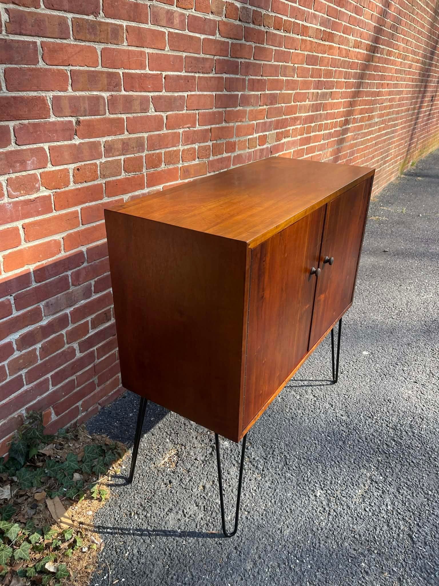 1960s Mid Century Danish Style Teak Media & Vinyl Record Cabinet - 8