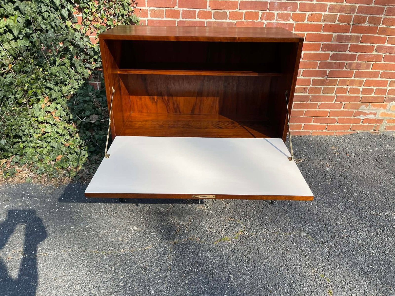 1960s Mid Century Teak Media & Vinyl Record Cabinet - 10