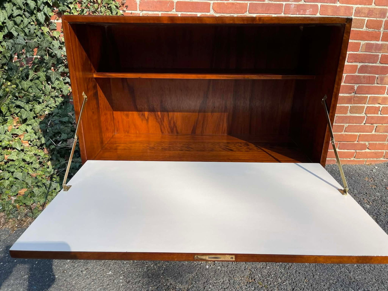 1960s Mid Century Teak Media & Vinyl Record Cabinet - 13