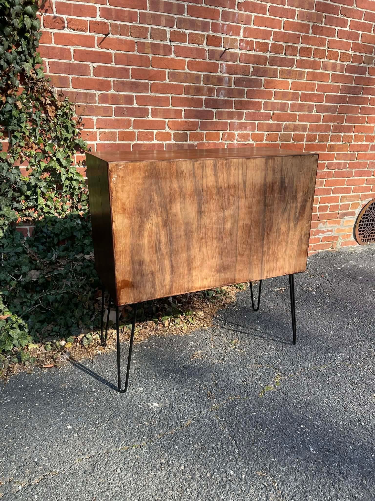 1960s Mid Century Teak Media & Vinyl Record Cabinet - 15