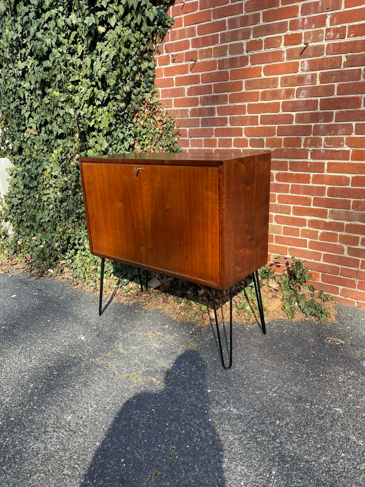 1960s Mid Century Teak Media & Vinyl Record Cabinet - 3
