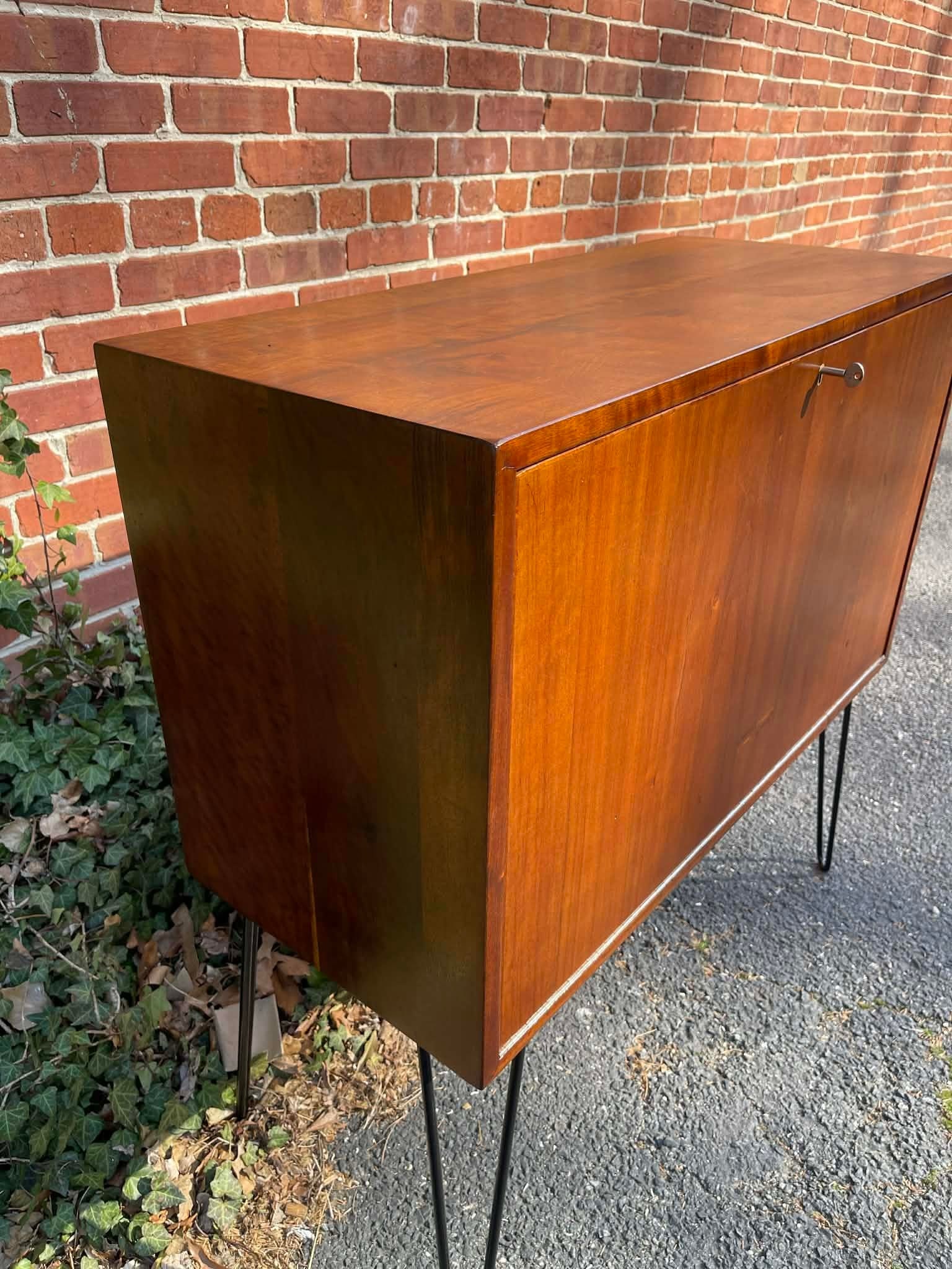 1960s Mid Century Teak Media & Vinyl Record Cabinet - 5