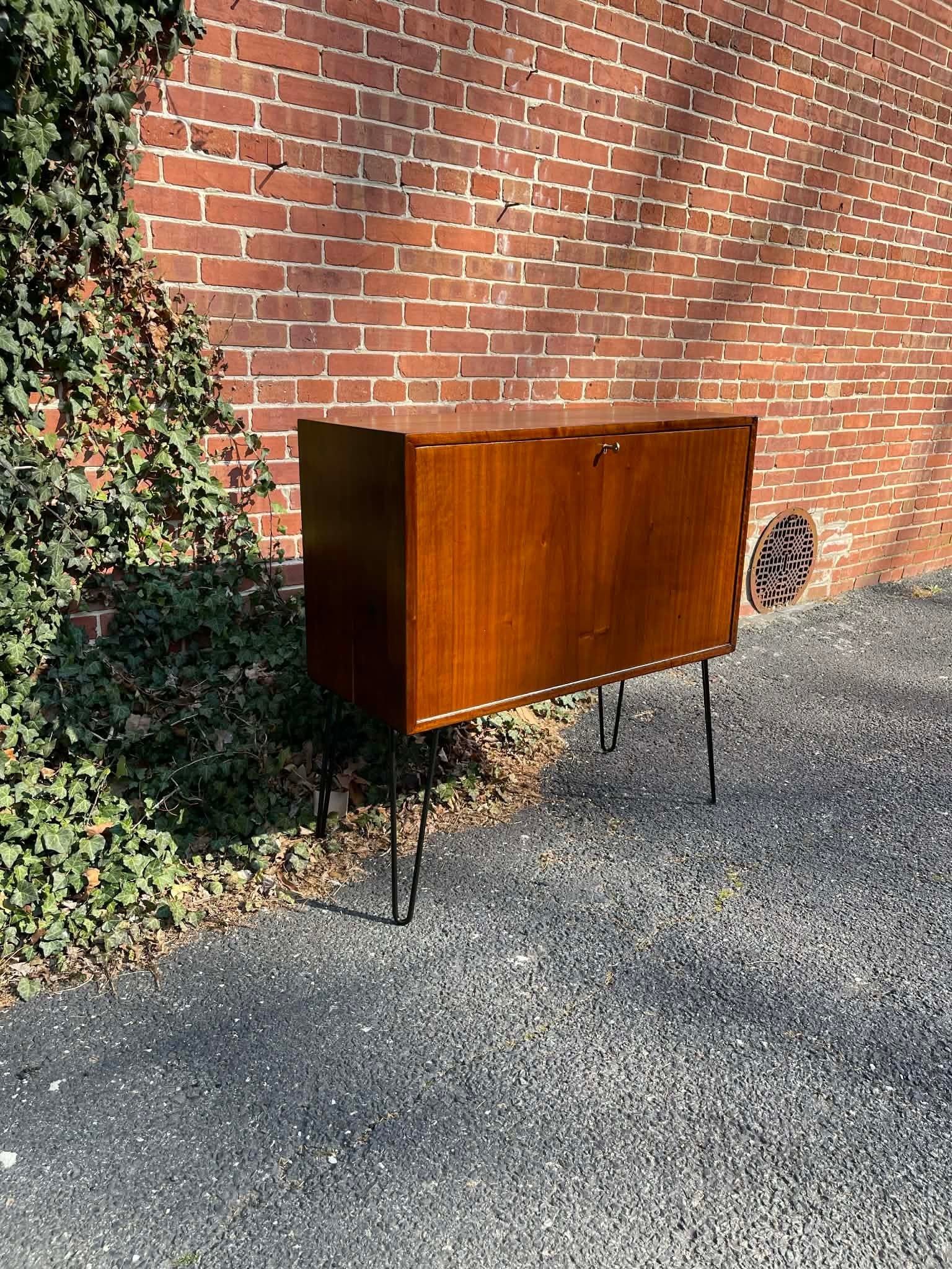 1960s Mid Century Teak Media & Vinyl Record Cabinet - 8