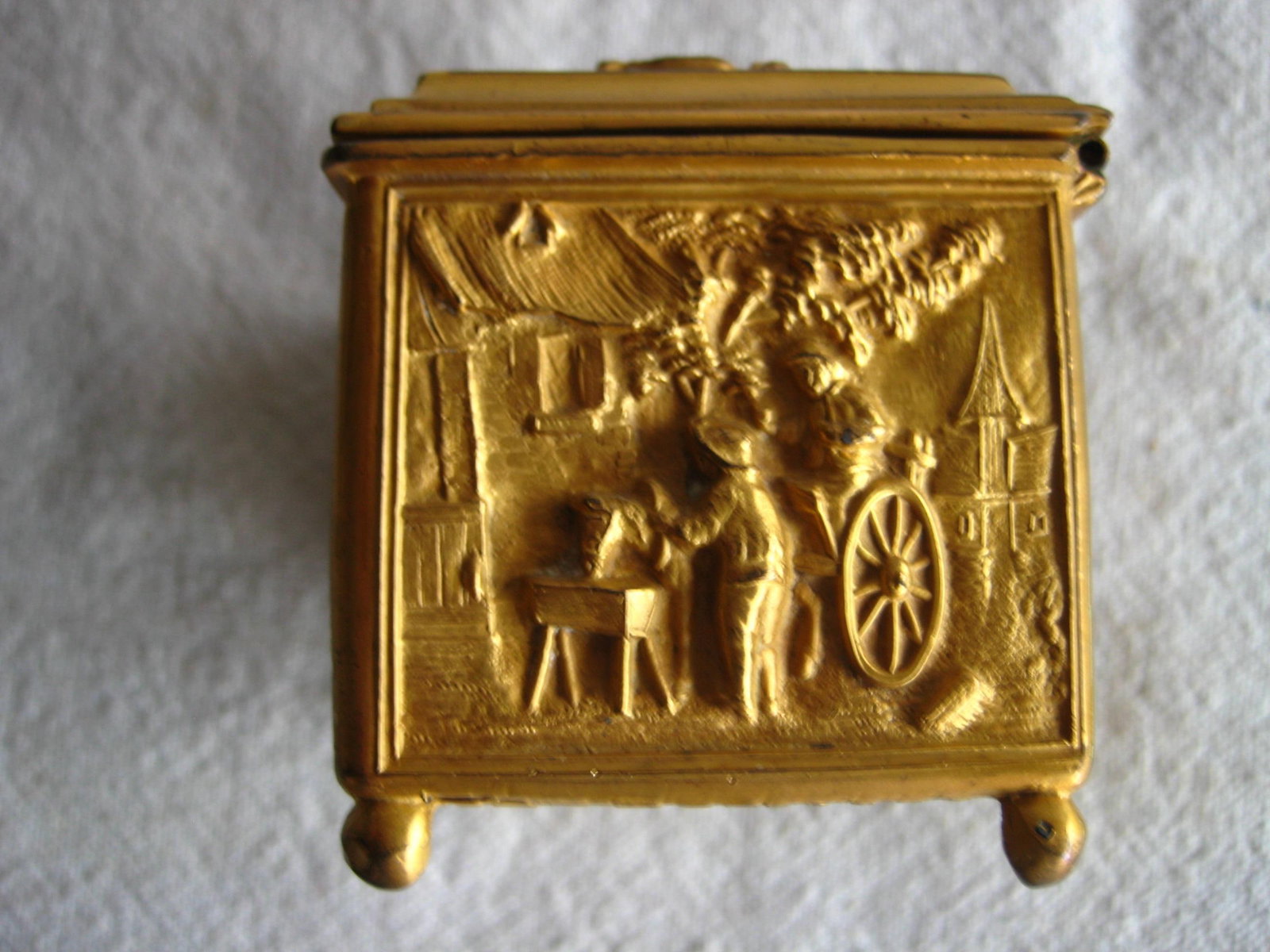 Late 19th Century Gilded Metal Jewelry Box - 6
