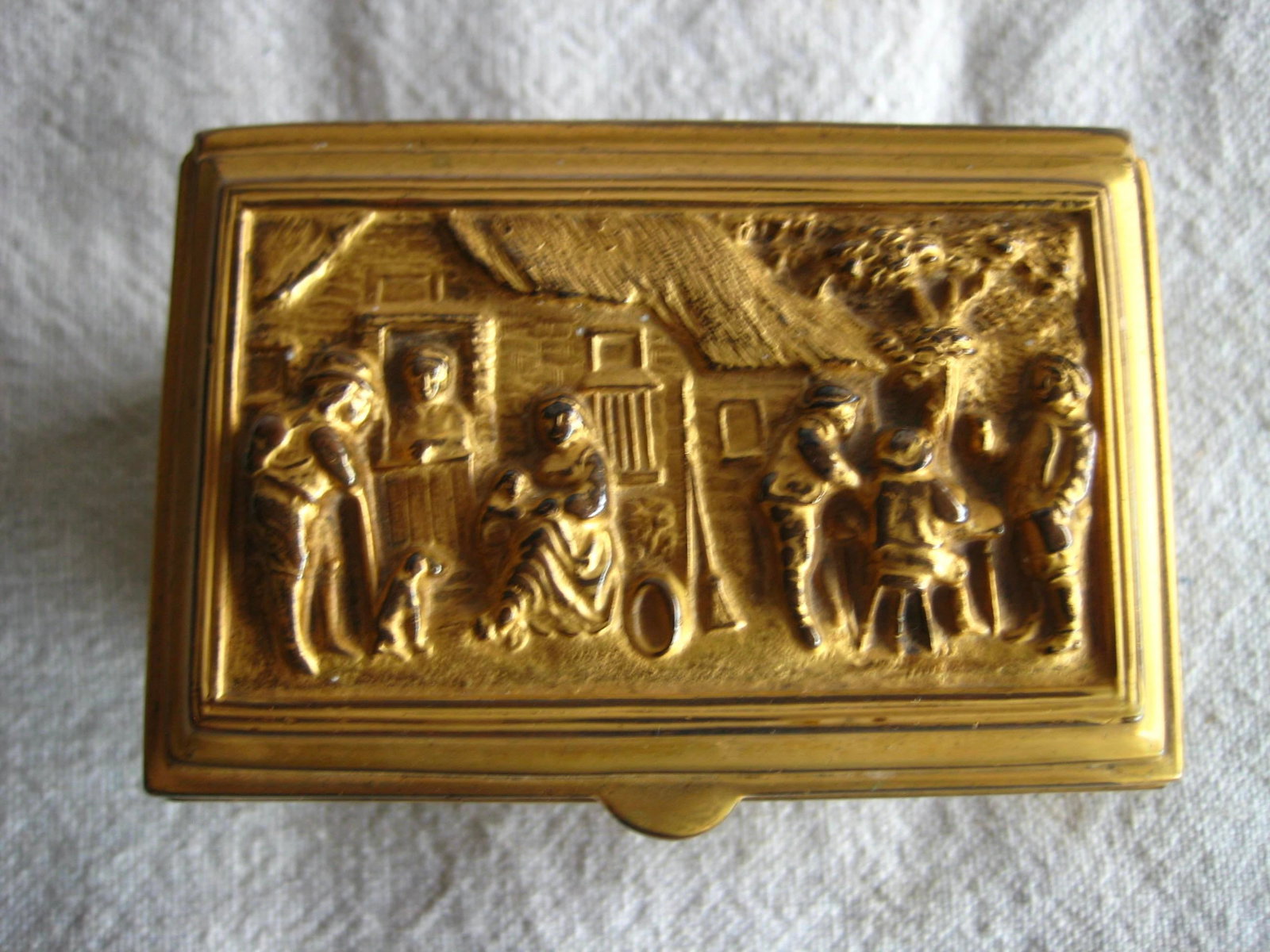 Late 19th Century Gilded Metal Jewelry Box - 7