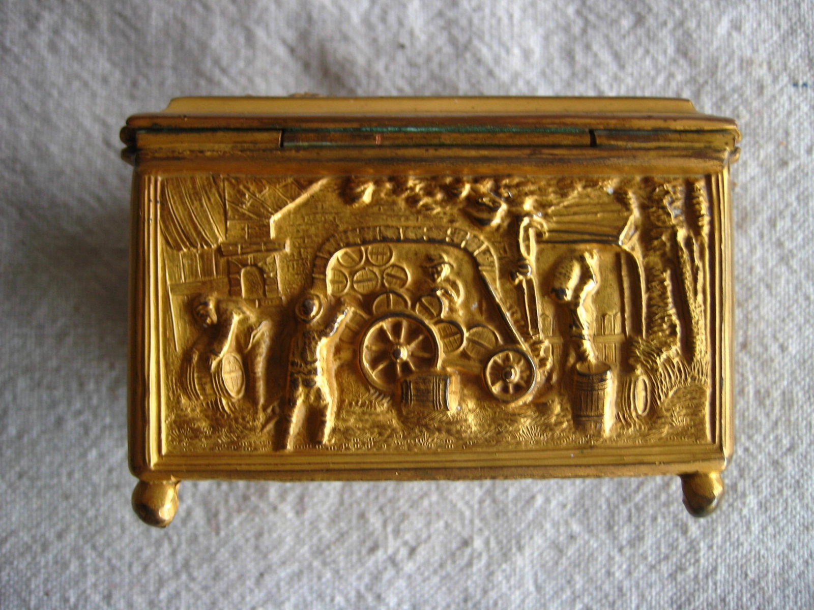 Late 19th Century Gilded Metal Jewelry Box - 9
