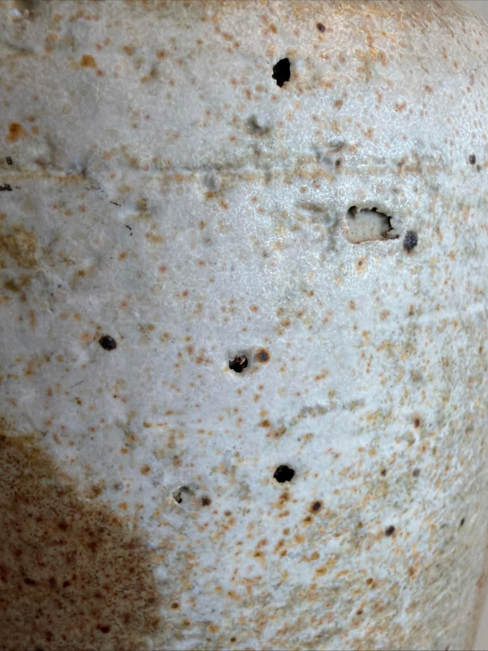 1970s MCM Mischa Kallis Studio Pottery Vase 10" Signed Ash Glaze Schindler Hollywood - 6
