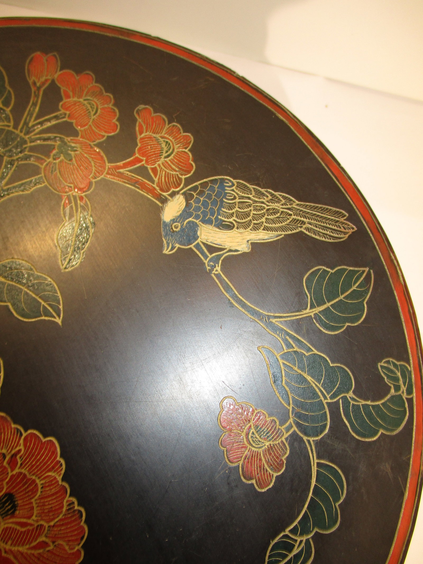Chinese Vase Stand Painted Miniature Table - 9