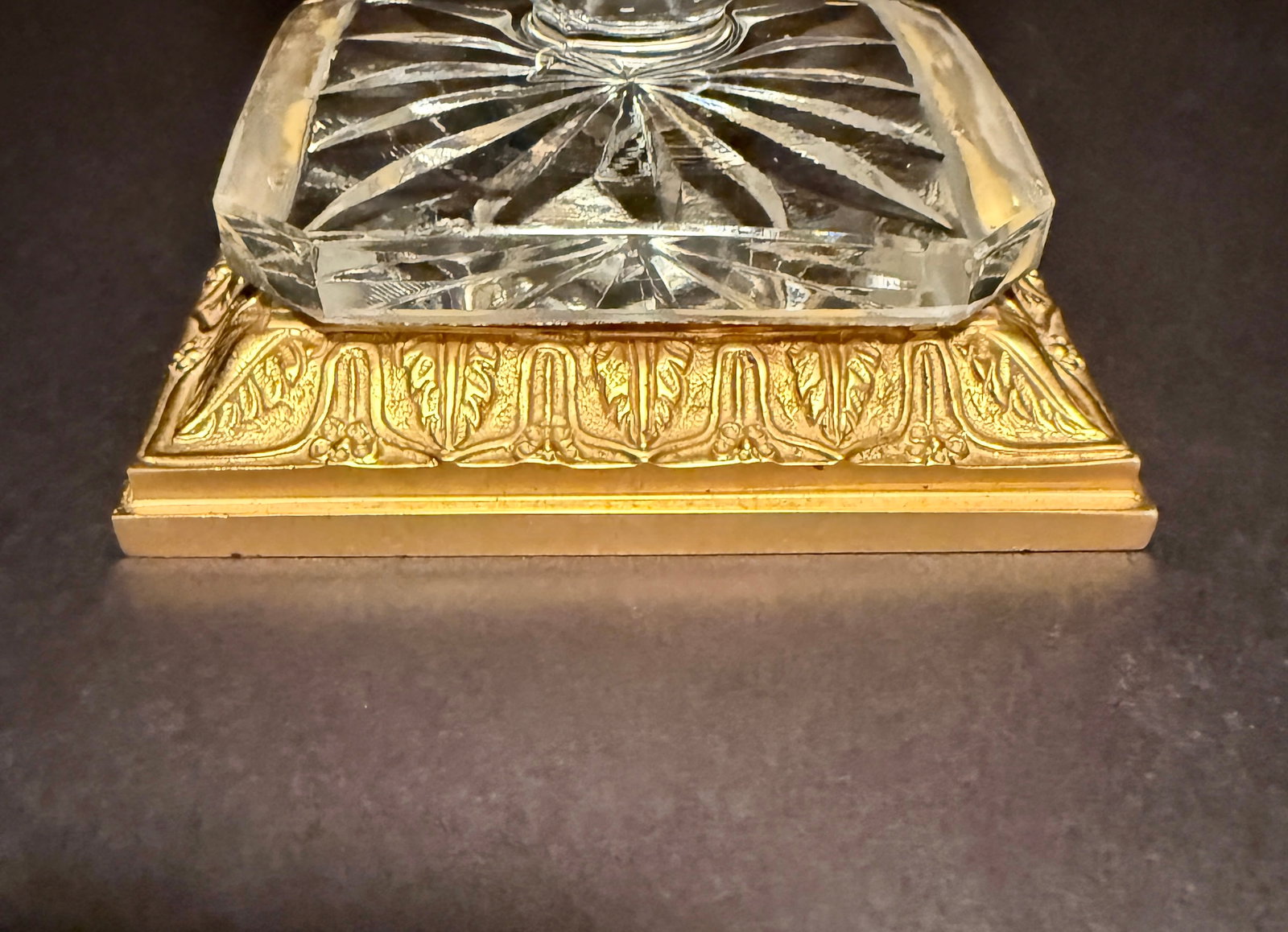 French Cut Crystal and Ormolu Compote - 5