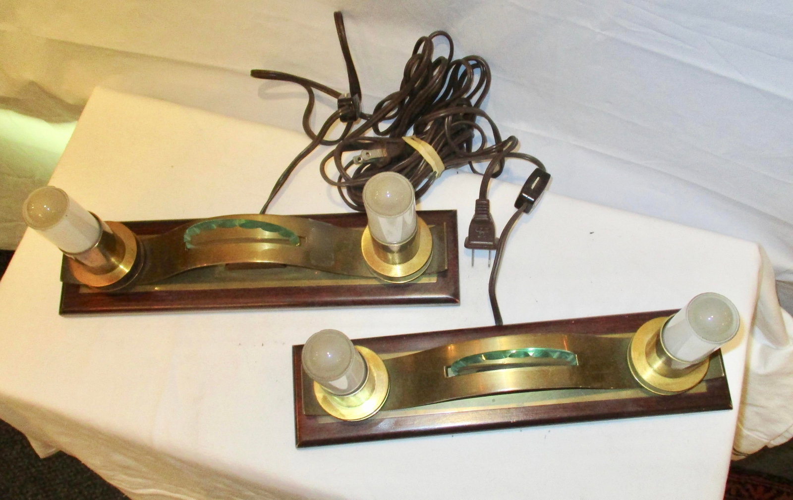 French 1930s Art Deco Shelf Lamps - A Pair of 2 - 6