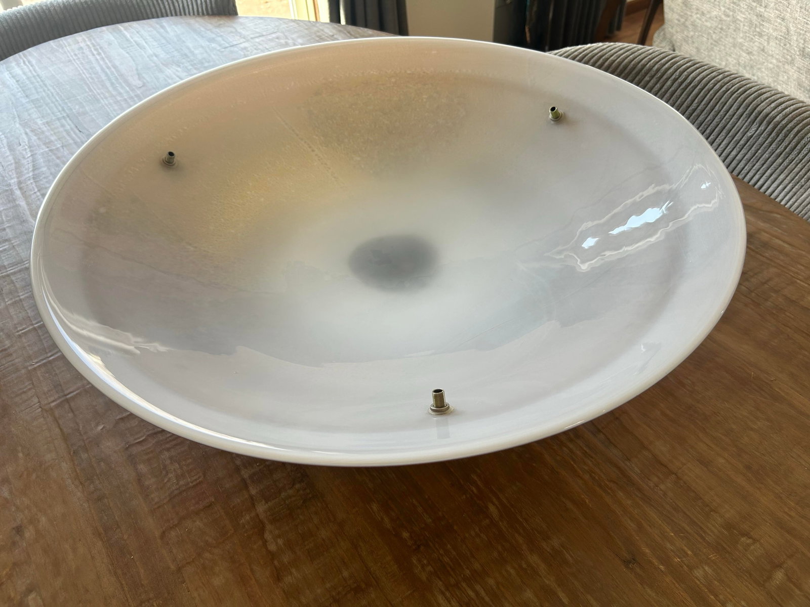 Meyda Lighting (From the Metro Fusion Collection)-Fused Amber Art Glass 30" Inverted Bowl Chandeli - 5