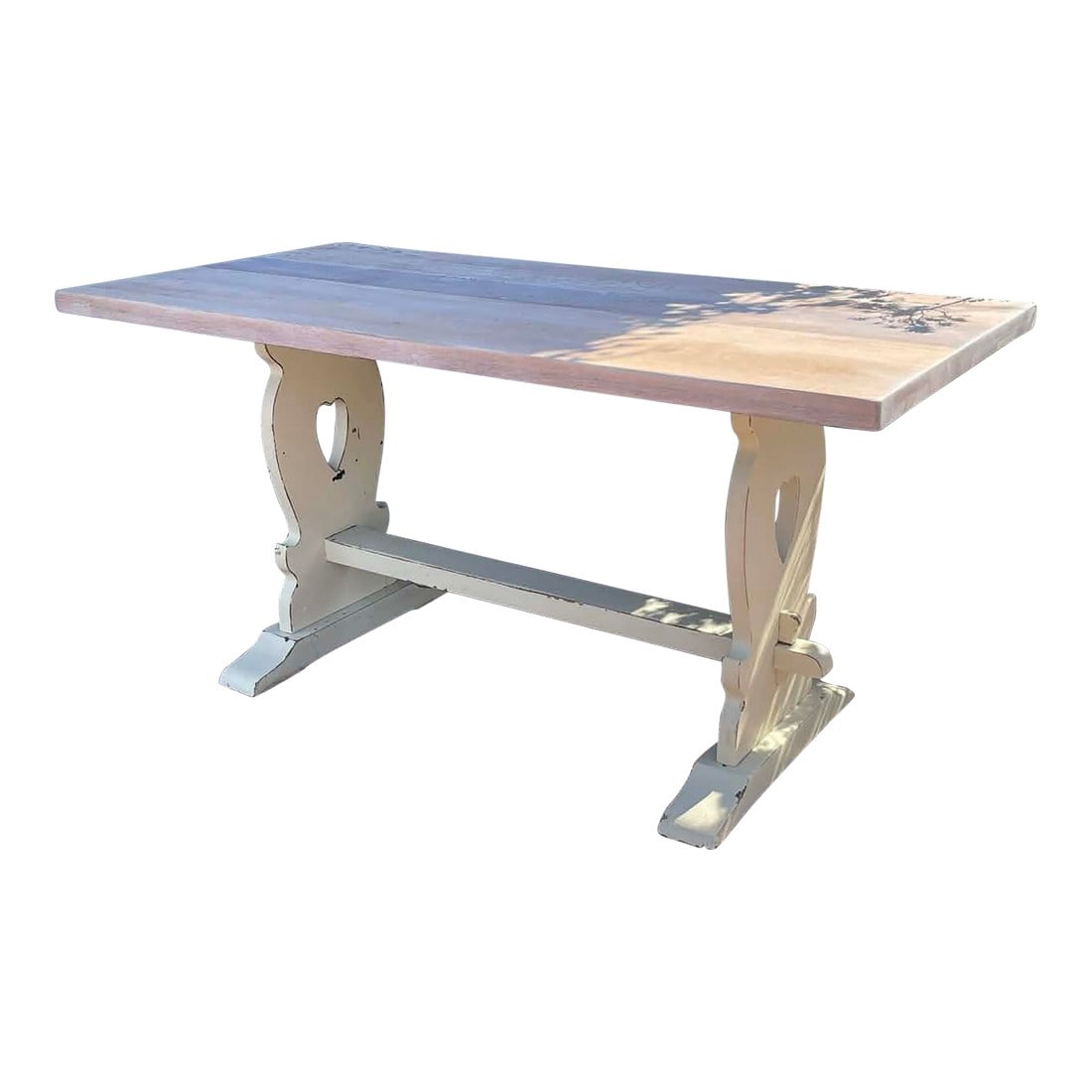 Antique English Solid Oak Kitchen Table 1900 (1 of 15)