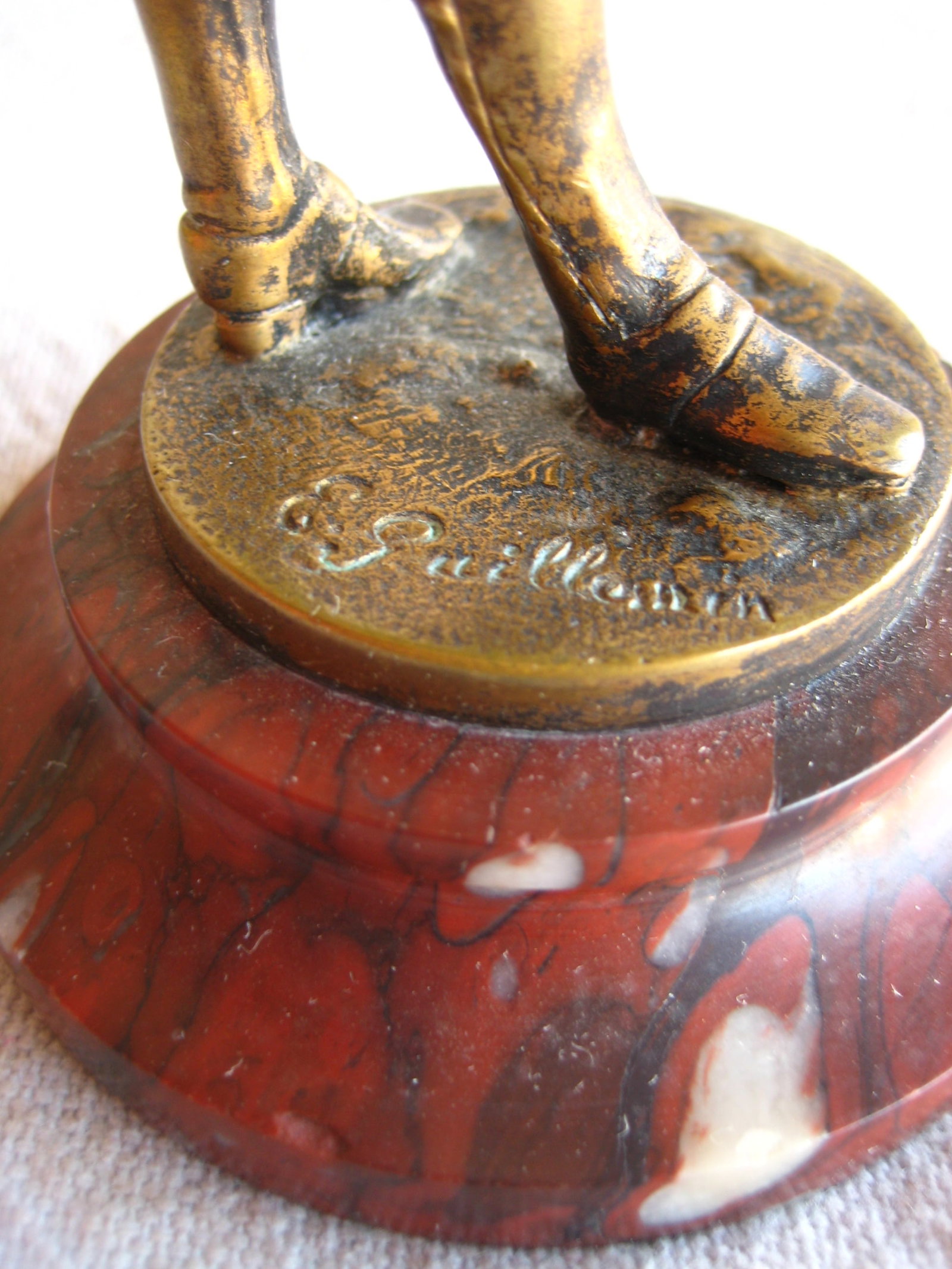 Pair of French Bronze Statue of Musketeer Signed Emile Guillemin 19 Century - 11