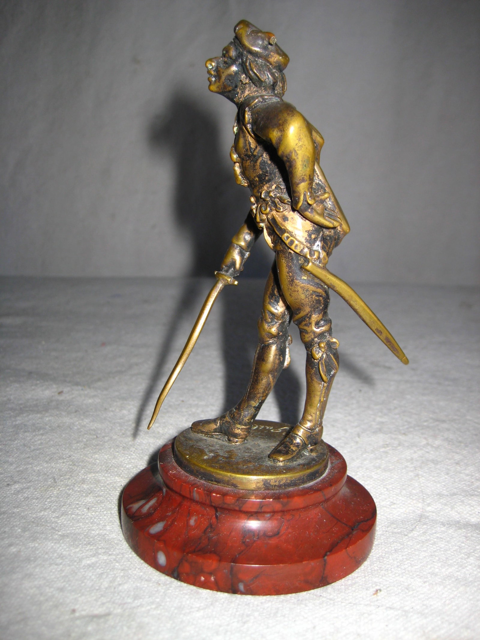 Pair of French Bronze Statue of Musketeer Signed Emile Guillemin 19 Century - 8