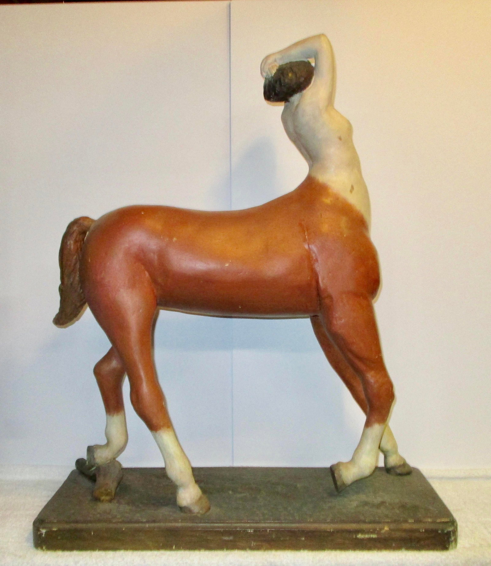 Female Centaur Wood Carving Folk Art - 3