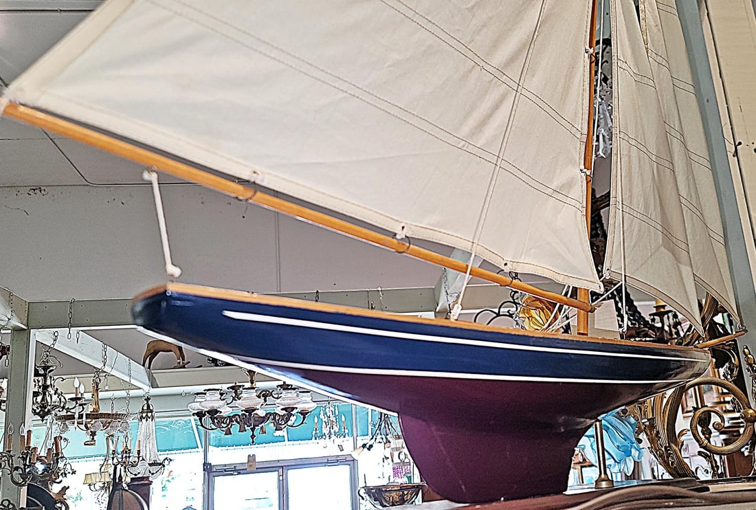 1960s Large Sailboat Model - 5