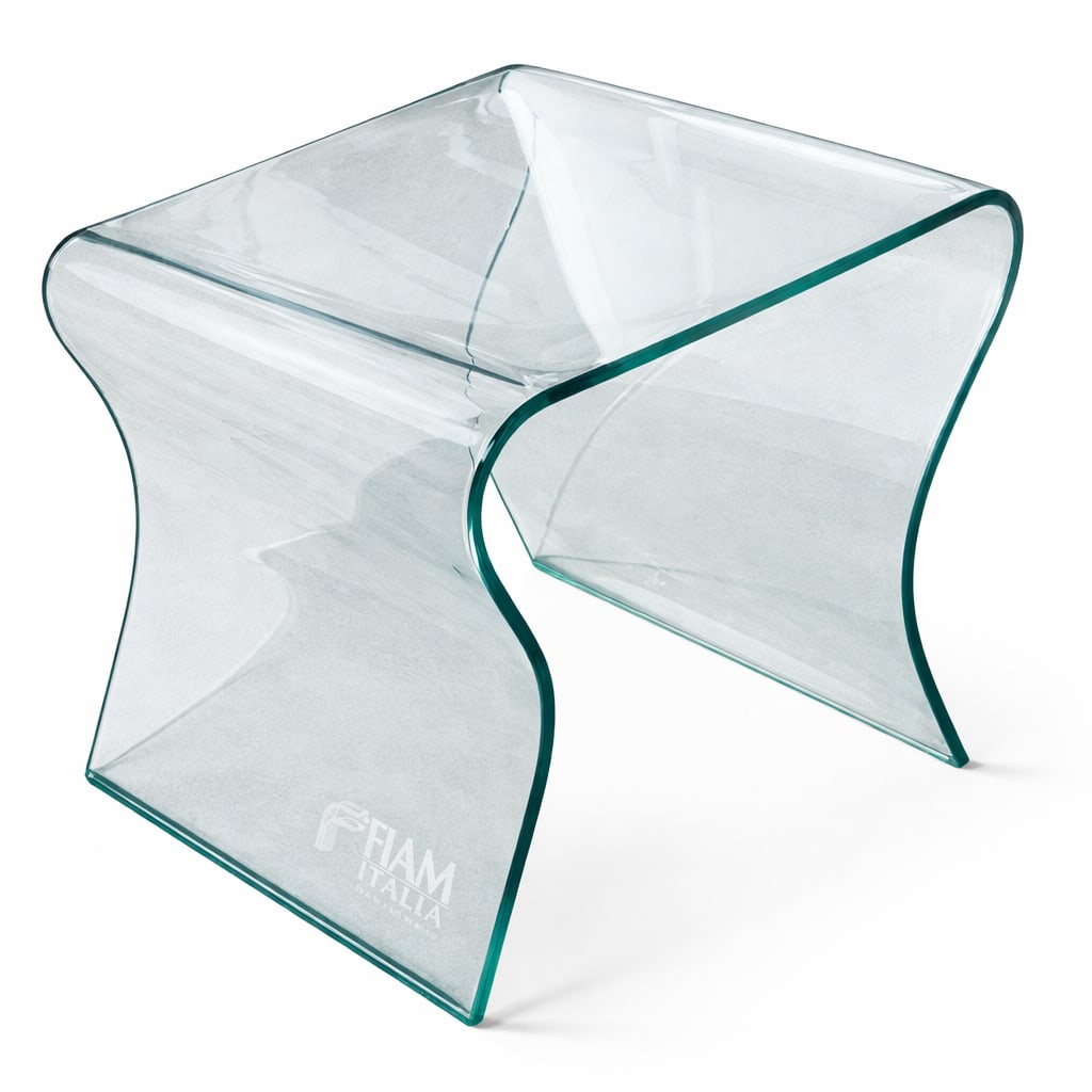Late 20th Century Fiam Italia Charlotte De Nuit Curved Glass Side Table – Italian Modern by - 2