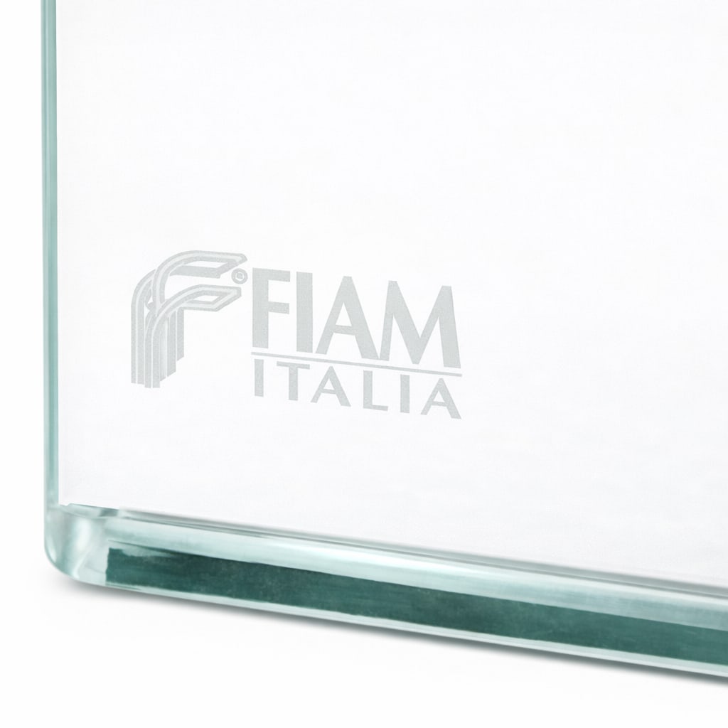 Late 20th Century Fiam Italia Charlotte De Nuit Curved Glass Side Table – Italian Modern by - 4