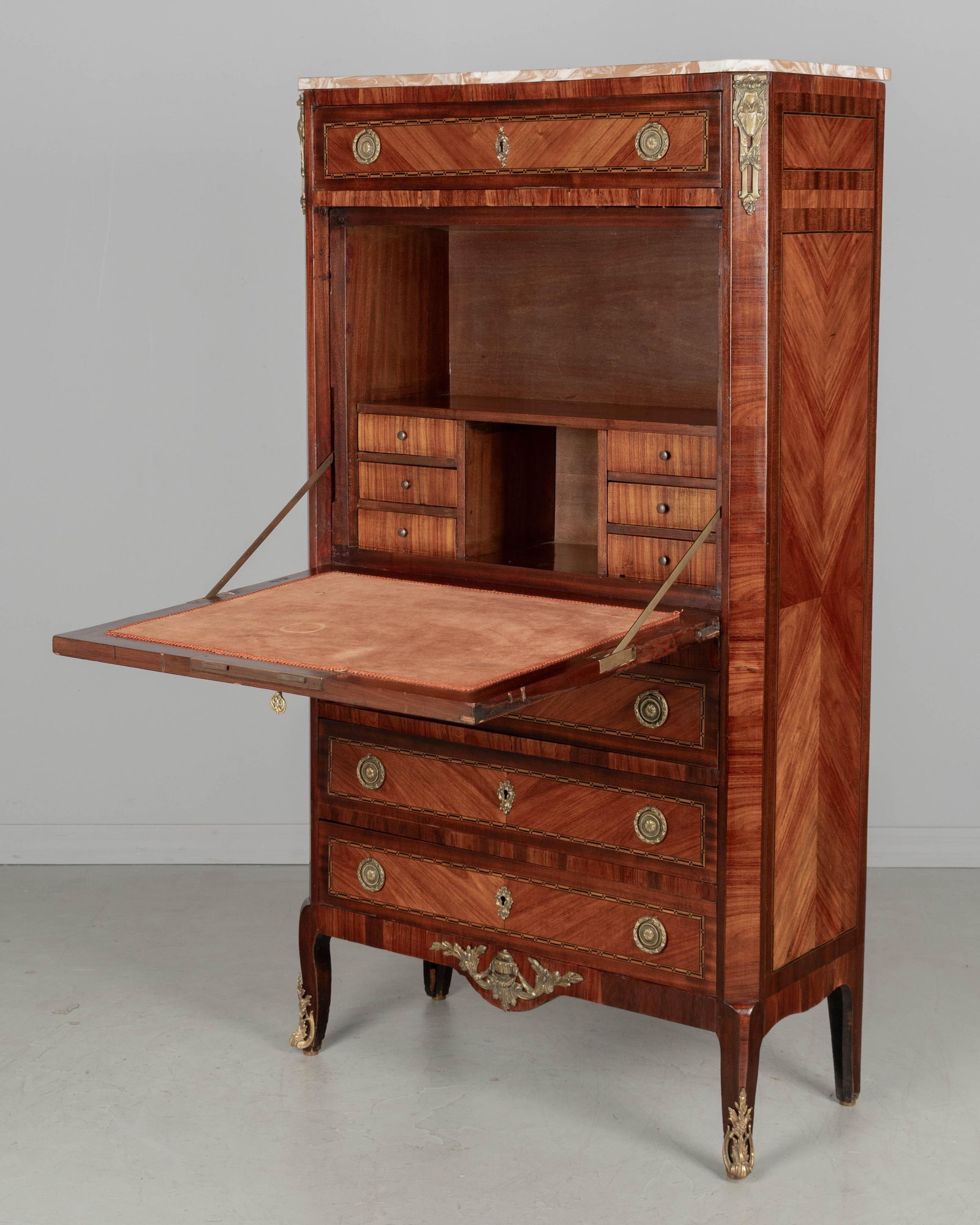 19th Century Louis XVI Style Secretaire a Abattant - 4