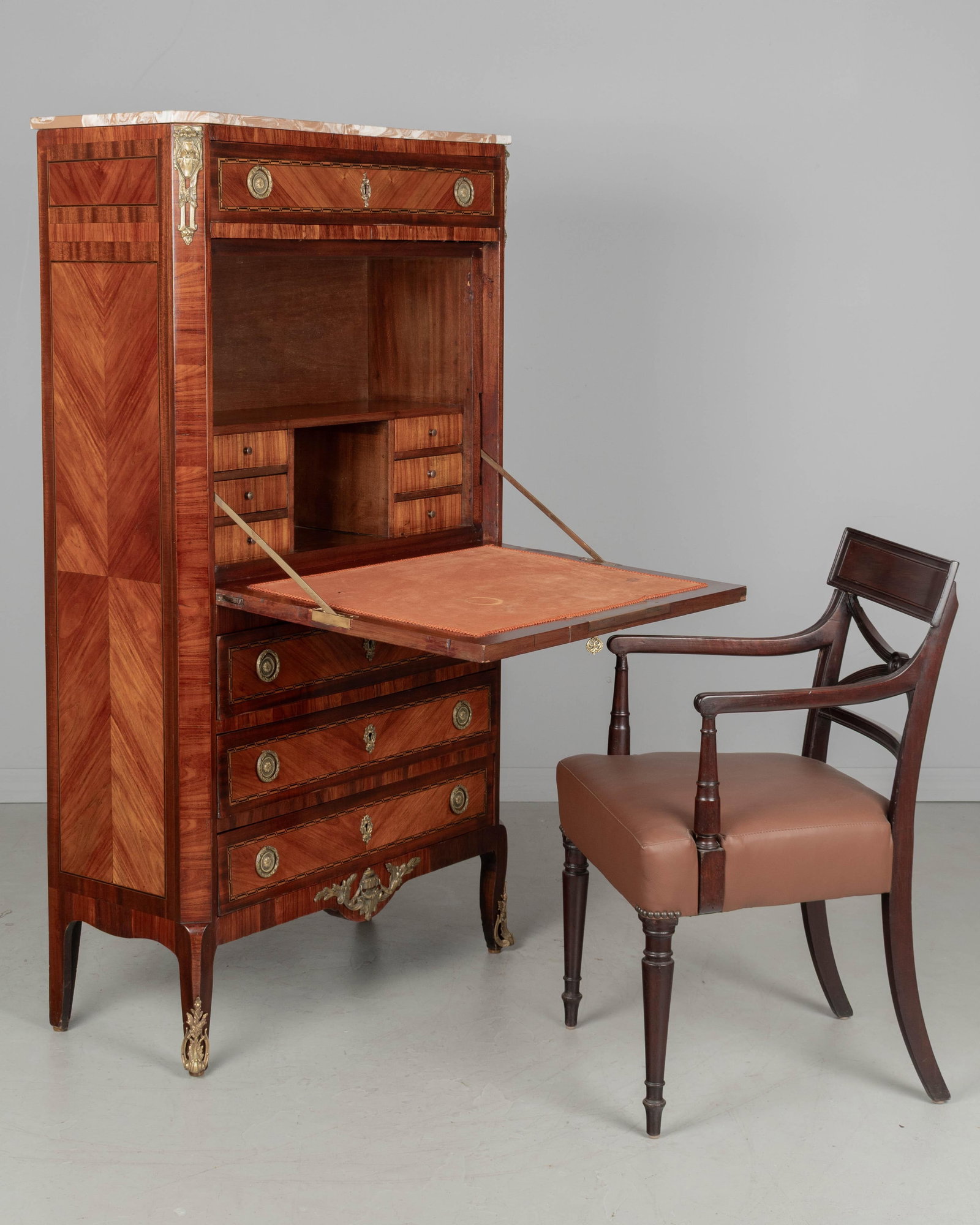 19th Century Louis XVI Style Secretaire a Abattant - 8