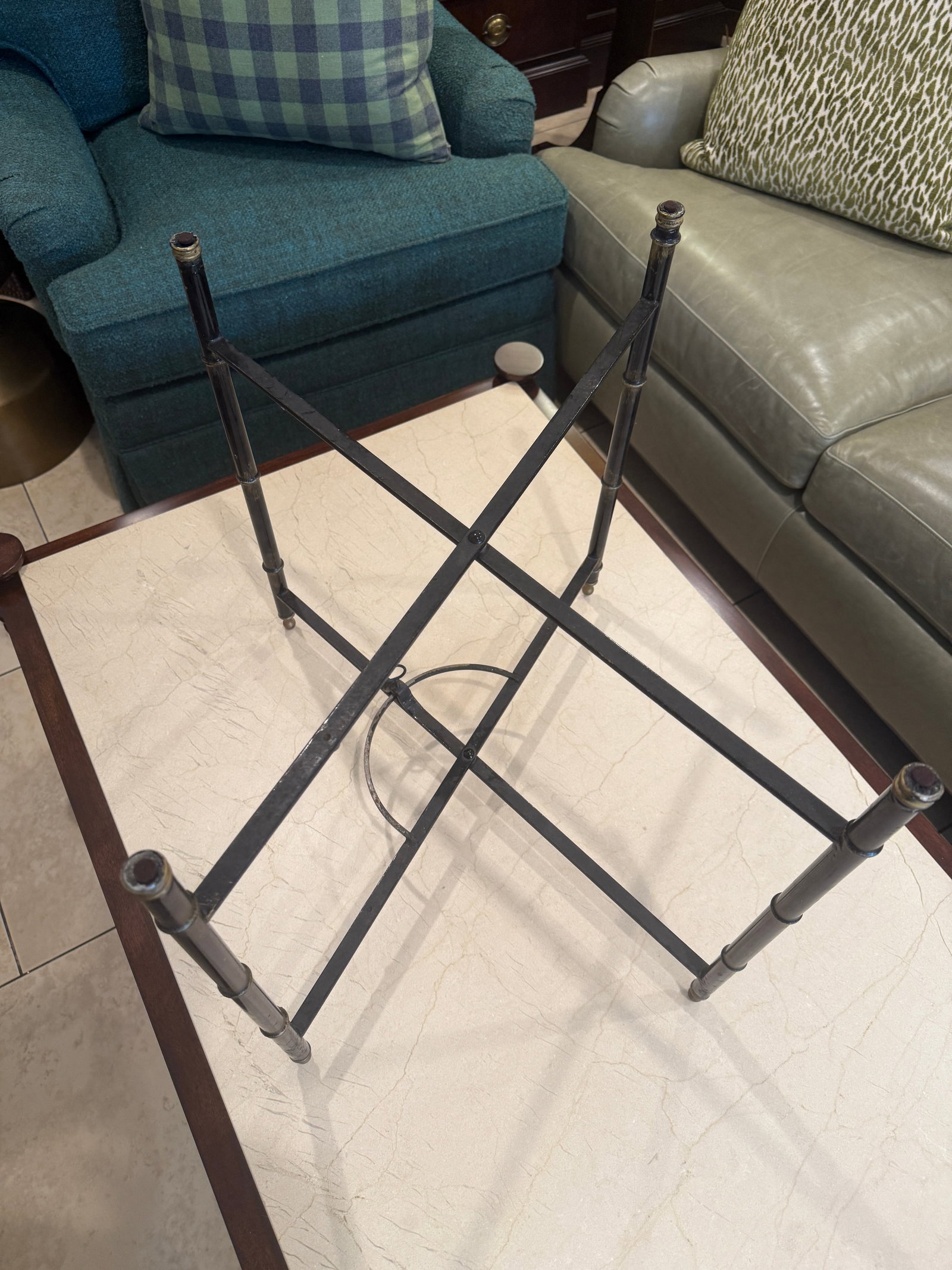 Hand Painted Chinoiserie Tray Table - 10