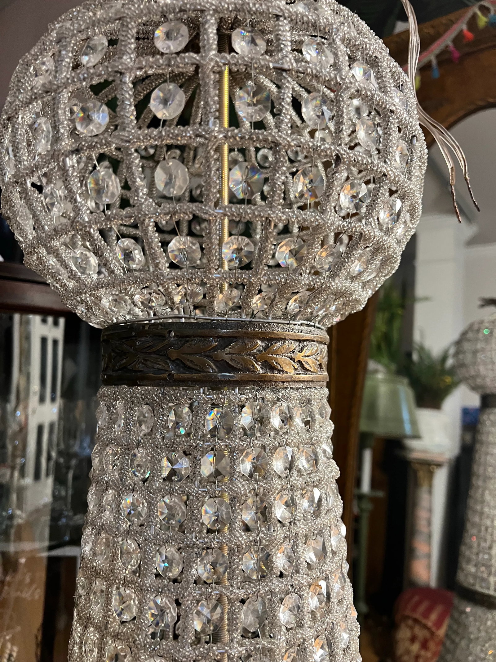 1970s Oversized Jumbo Deer 6 Head Chandelier - 5