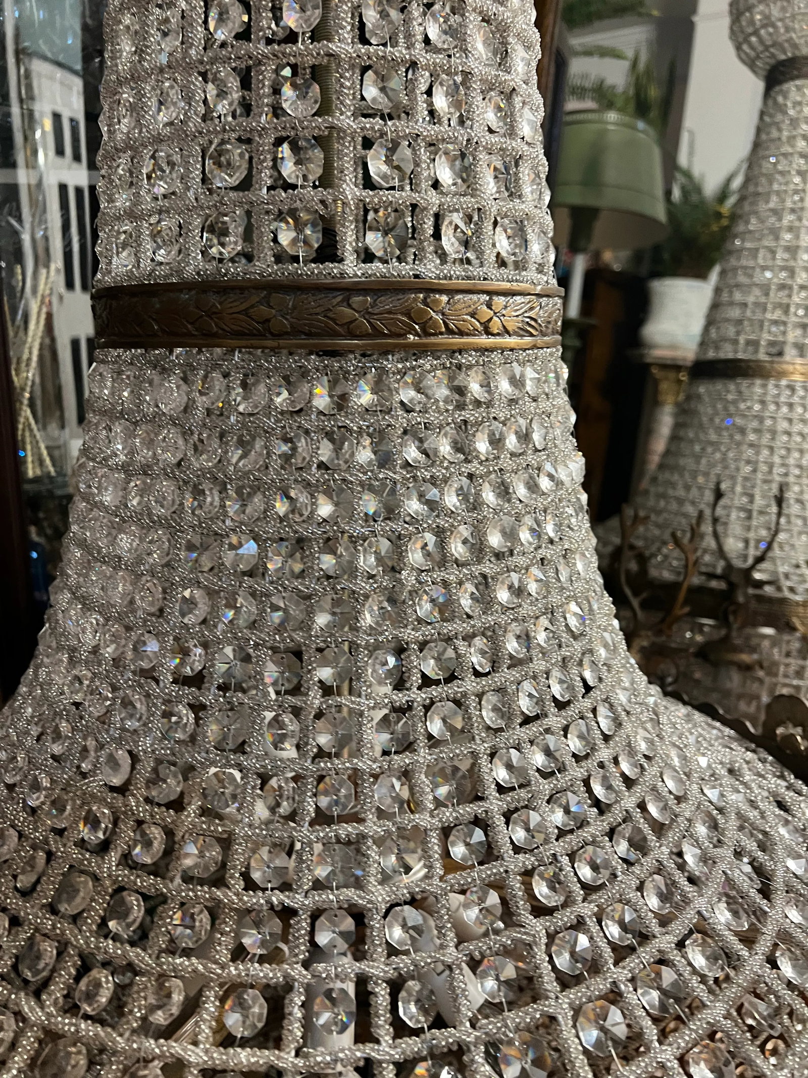 1970s Oversized Jumbo Deer 6 Head Chandelier - 8