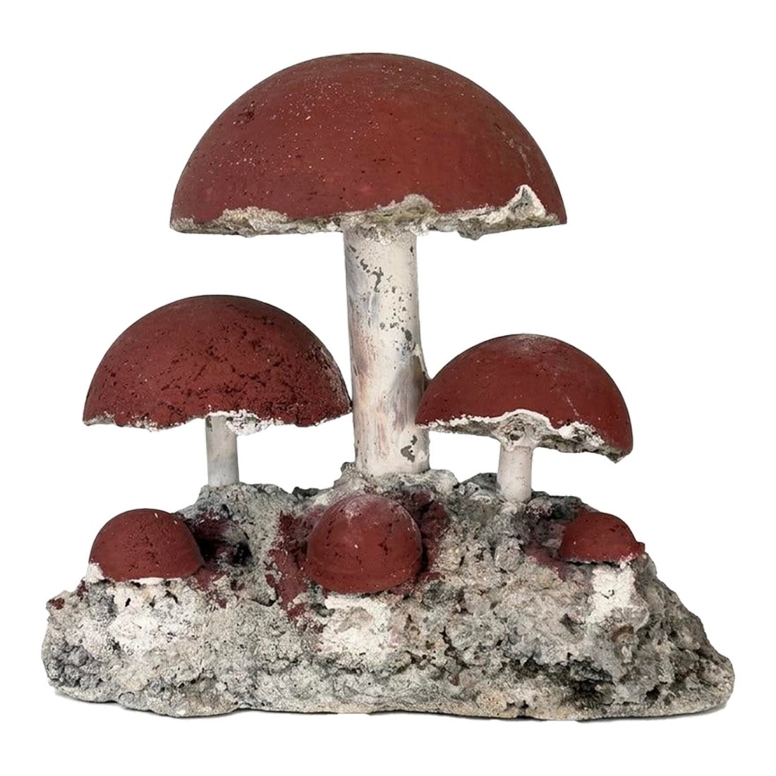 Vintage Brutalist Style Cast Stone Mushroom Garden Sculpture (1 of 9)
