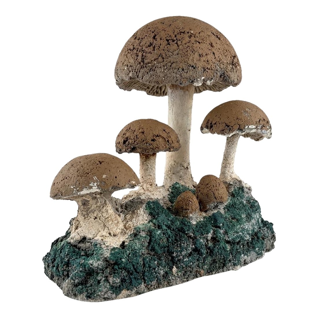 Vintage Brutalist Style Cast Stone Mushroom Garden Sculpture (1 of 11)