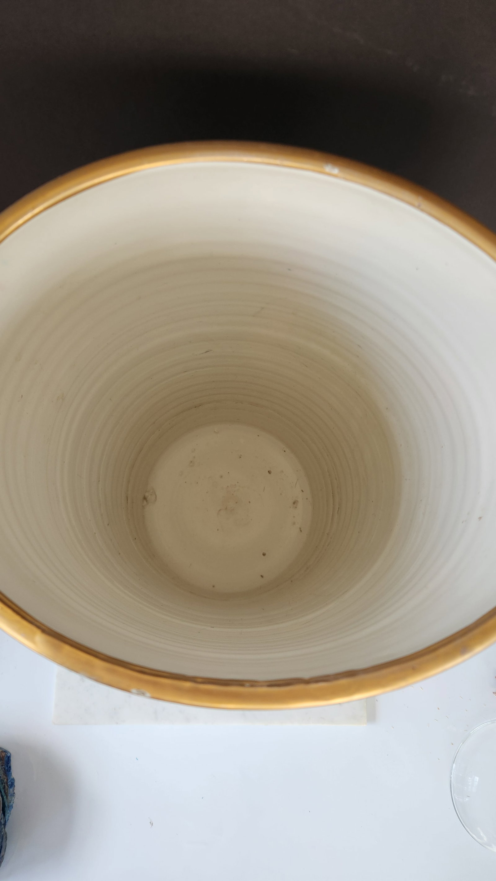 Vintage Hand-Painted Ceramic Umbrella Stand / Floor Vase - 6