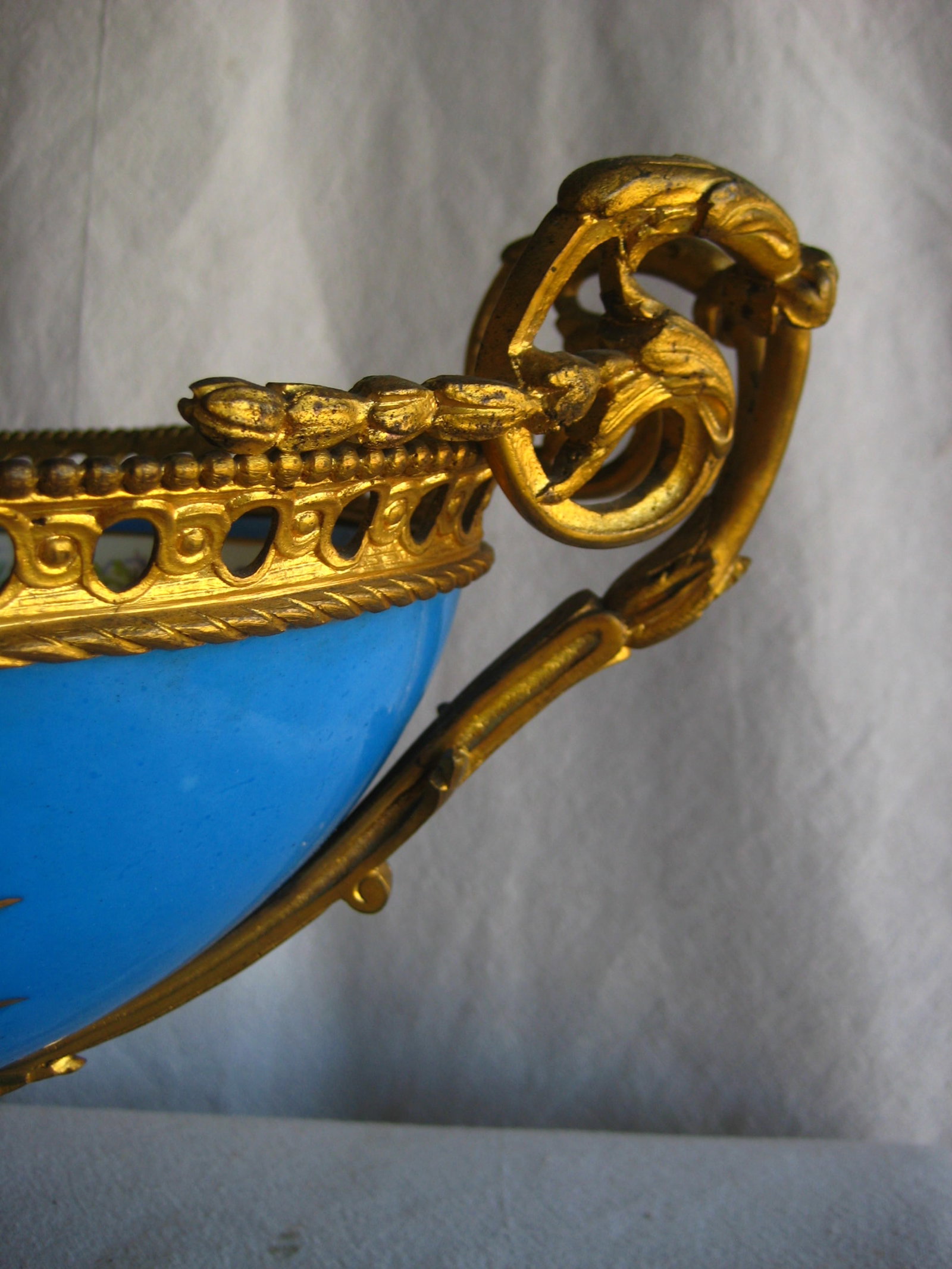 Mid 19th Century Sevres Style Napoleon III Bronze Mounted Center Piece - 13