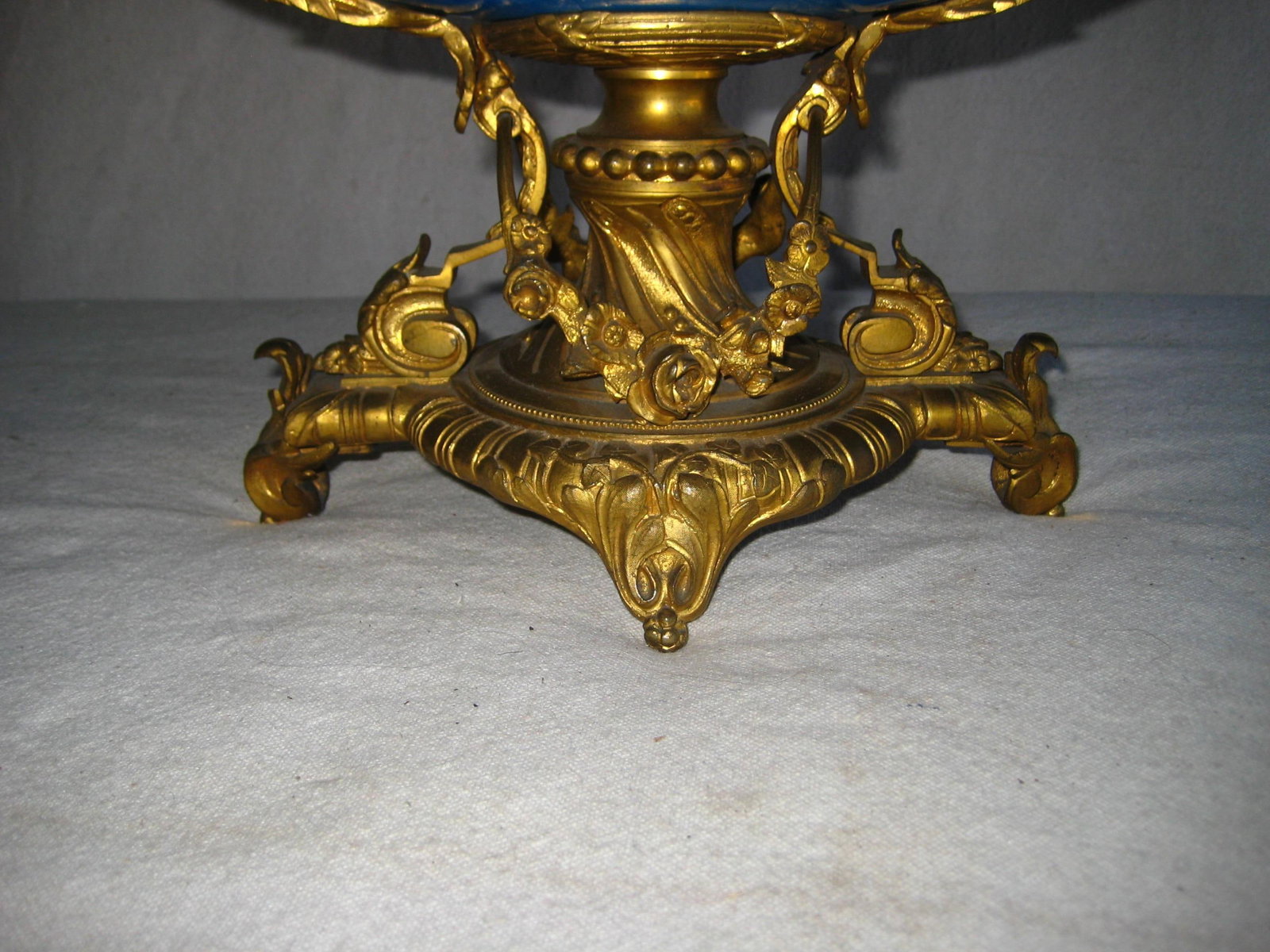 Mid 19th Century Sevres Style Napoleon III Bronze Mounted Center Piece - 15