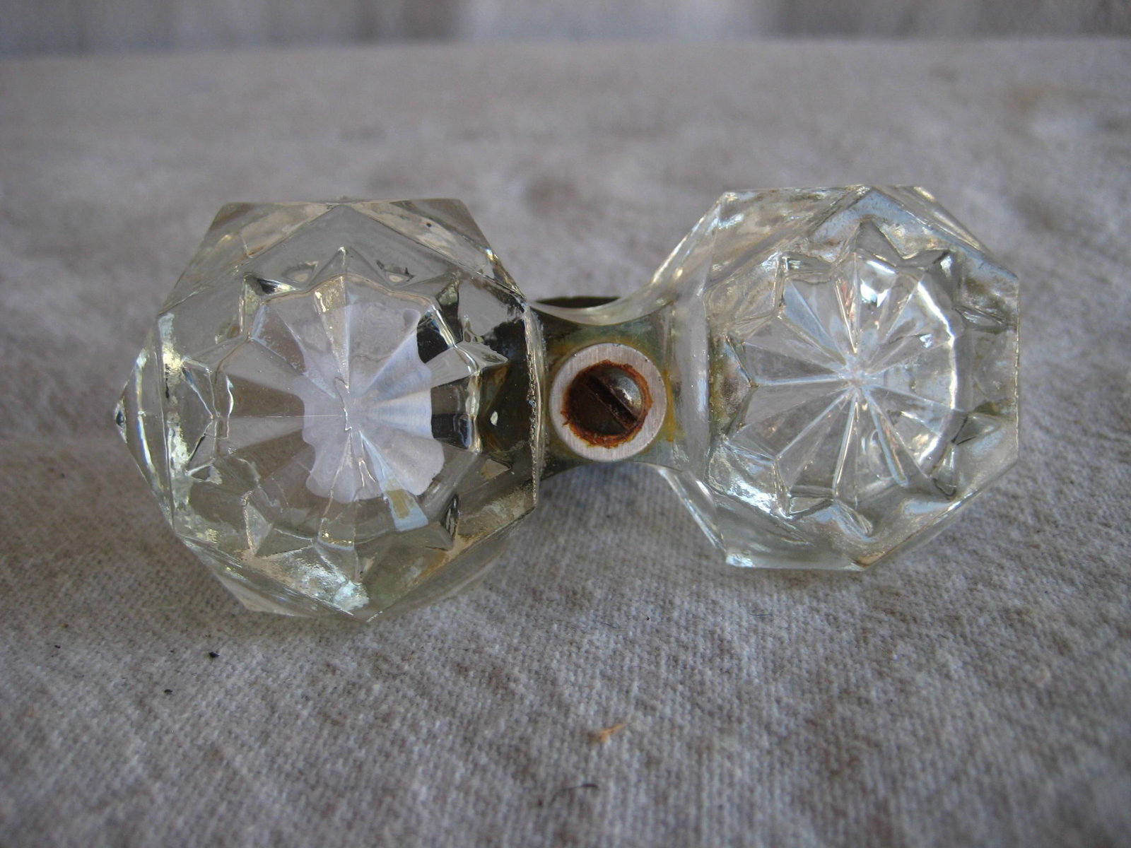 Early 20th Century Napoleon Figure Salt and Pepper Crystal Dish - 8