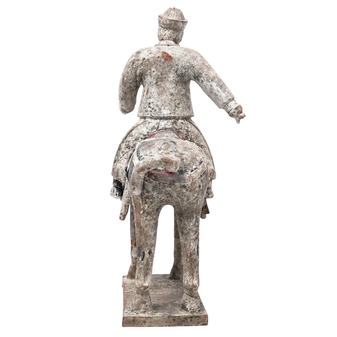 Chinese Tang Dynasty Earthenware Horse and Rider Tomb Figure (Mingqi), 618-907ad - 2