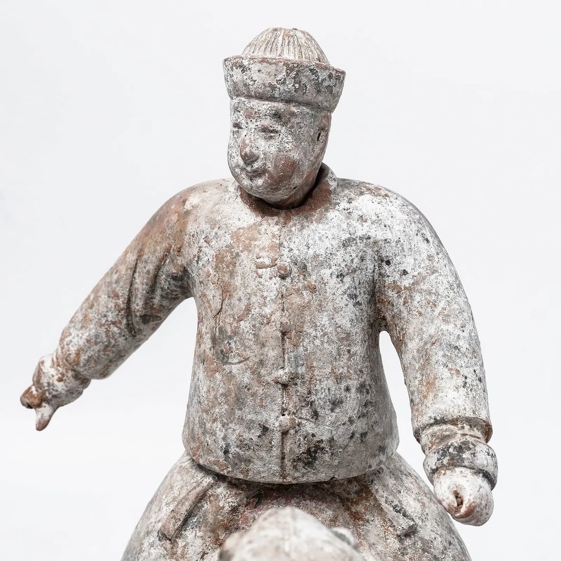 Chinese Tang Dynasty Earthenware Horse and Rider Tomb Figure (Mingqi), 618-907ad - 5