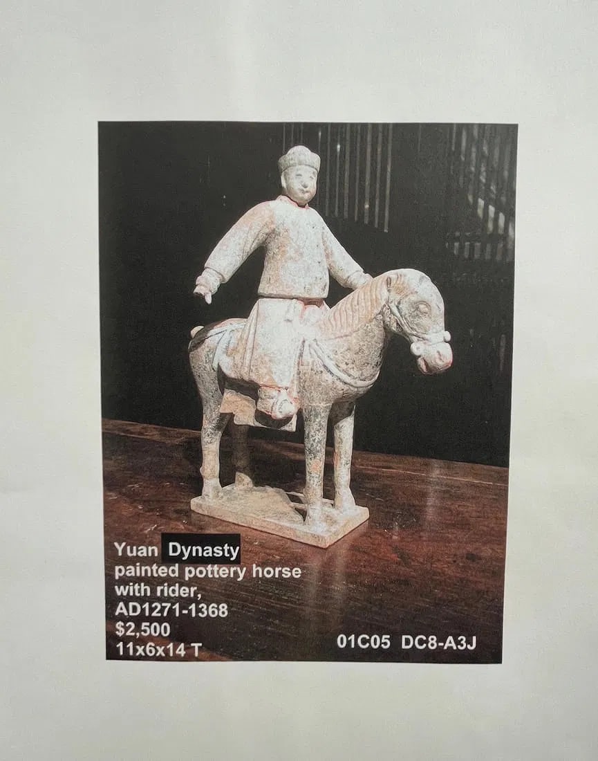 Chinese Tang Dynasty Earthenware Horse and Rider Tomb Figure (Mingqi), 618-907ad - 7