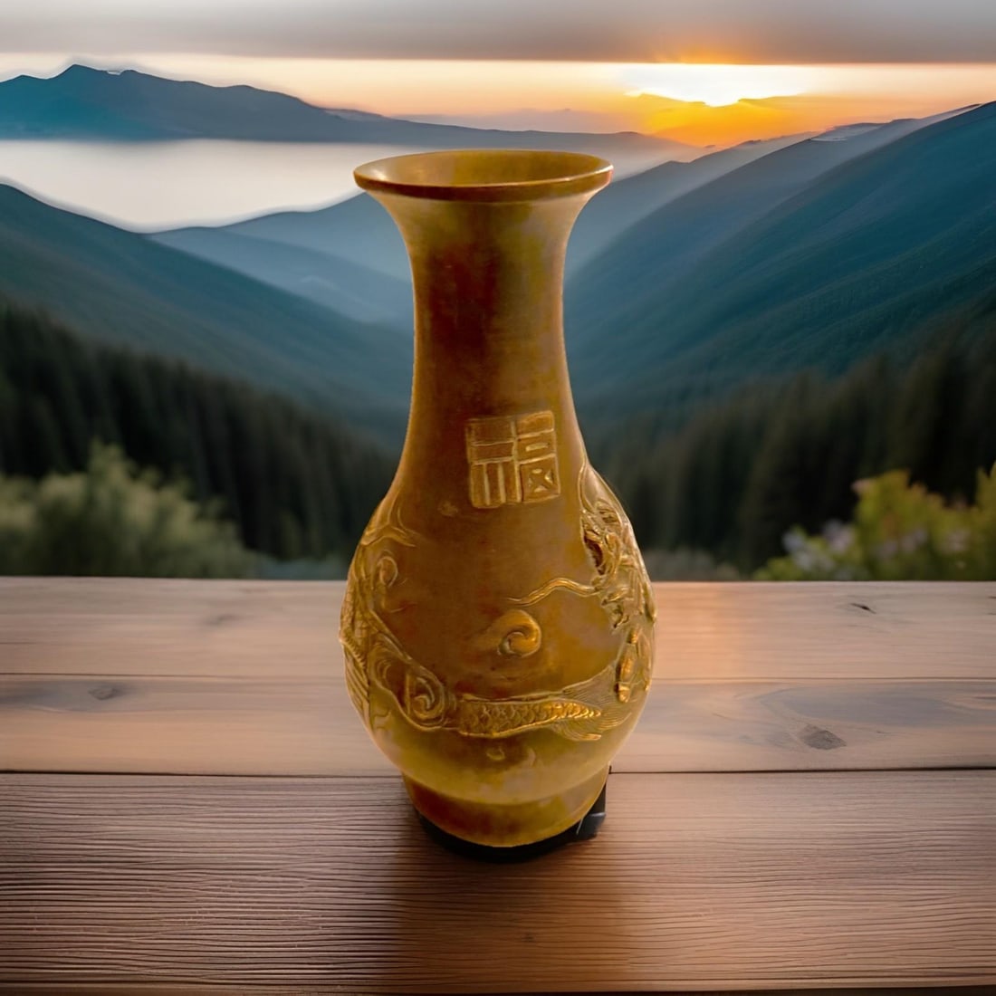 Antique Japanese Bronze Dragon Vase, Meiji–TaishÅ Period, Signed Base, c.1900 - 2