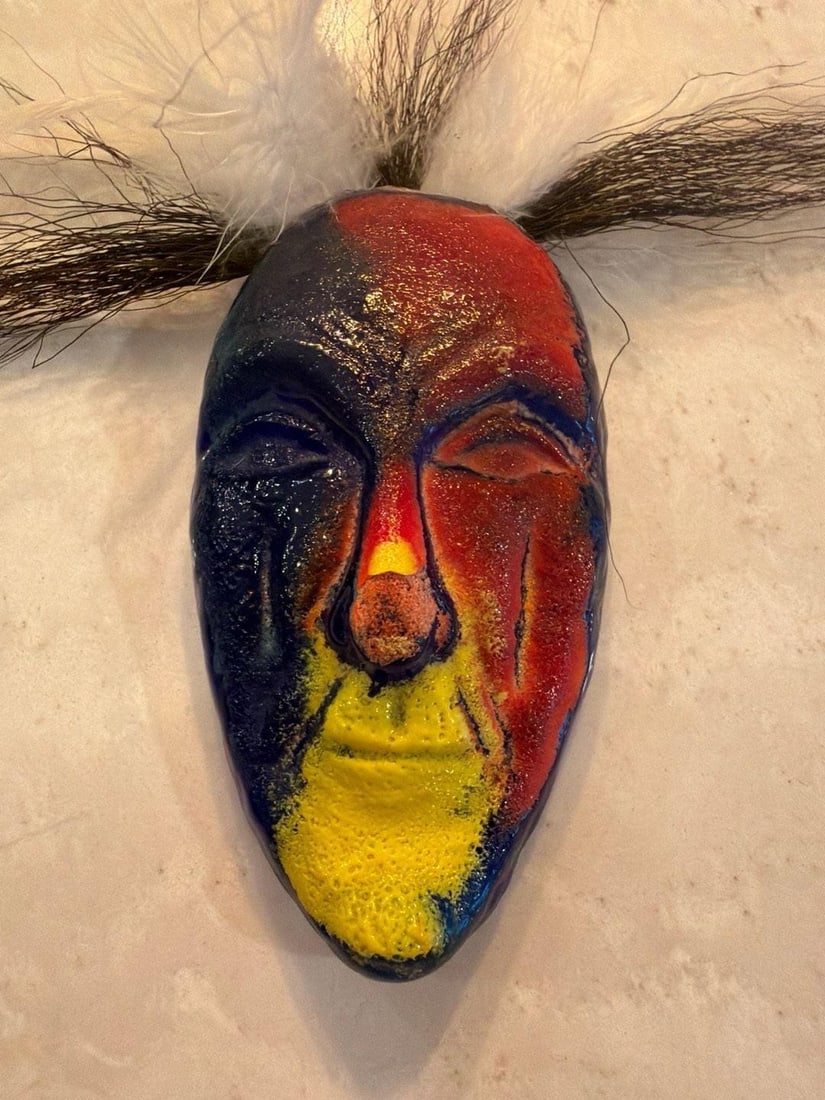 Vintage Kosta Boda Glass Wall Mask by Kjell Engman 1980s - 2