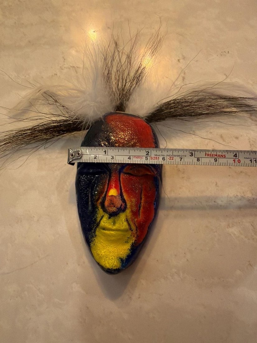 Vintage Kosta Boda Glass Wall Mask by Kjell Engman 1980s - 6
